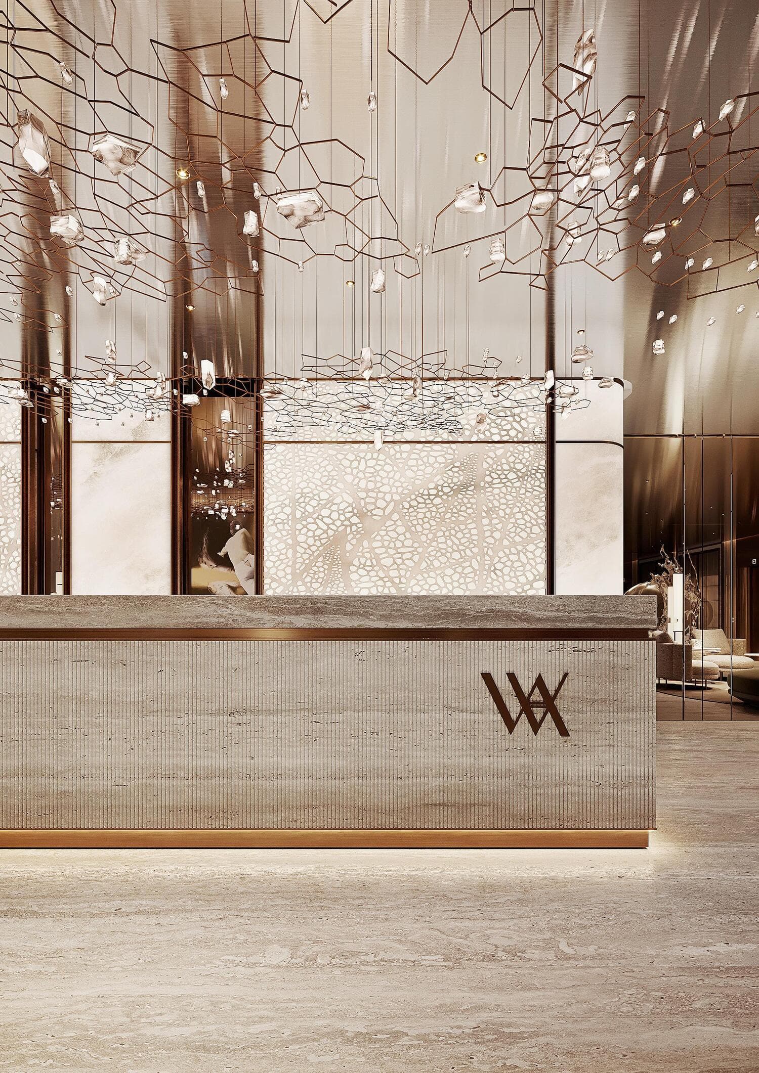Waldorf Astoria Residences lobby