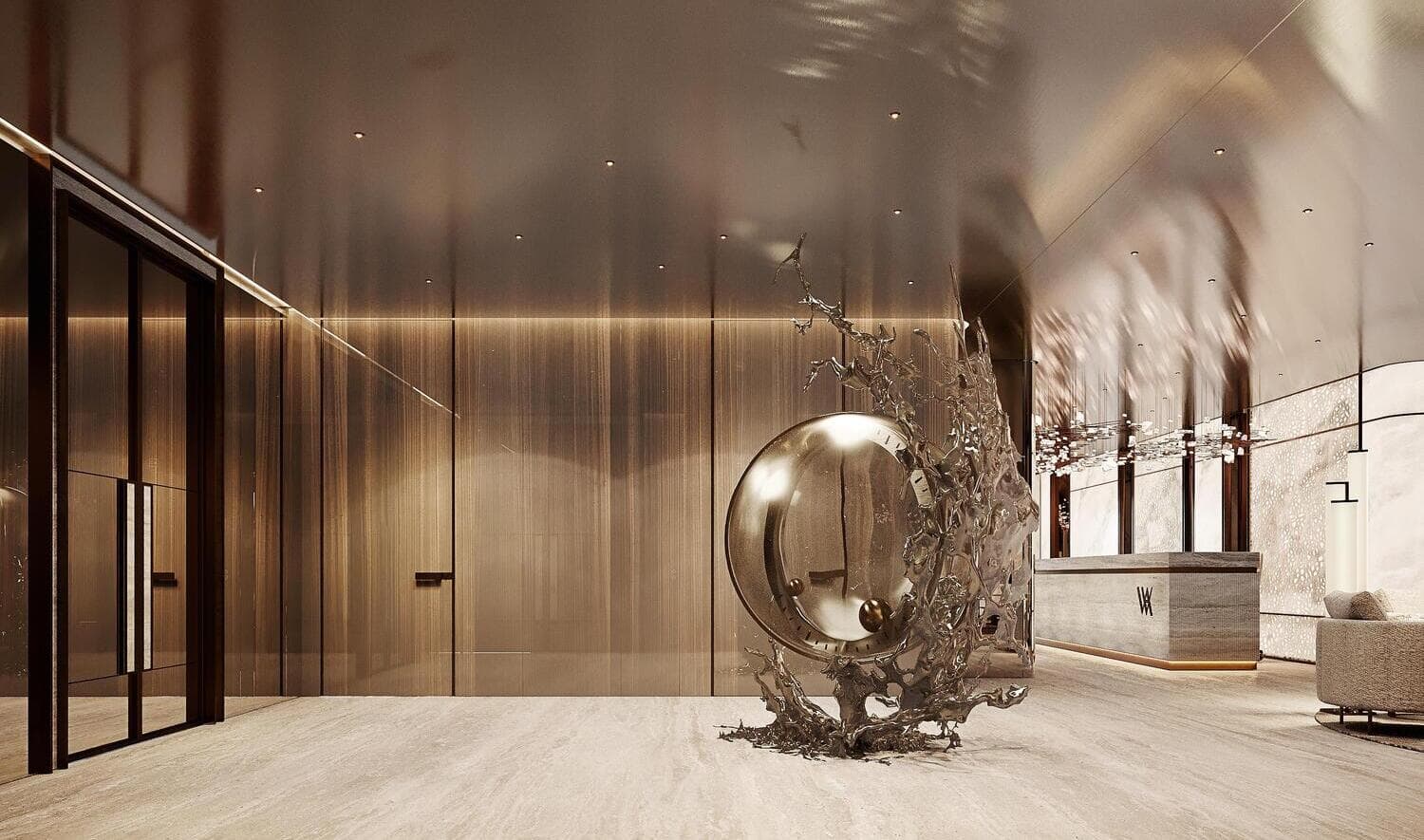 Waldorf Astoria Residences lobby