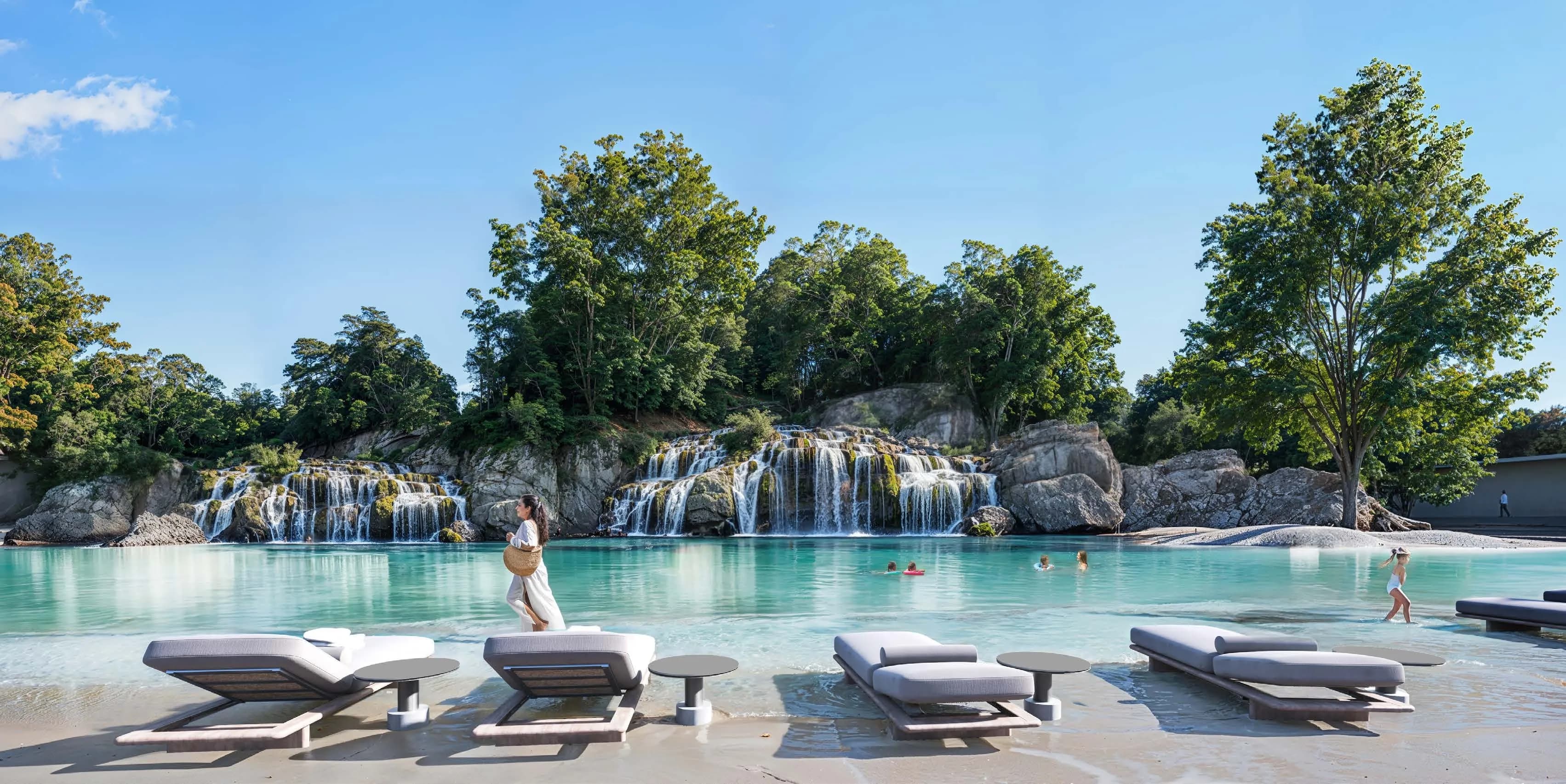Lagoon Pool with Waterfalls