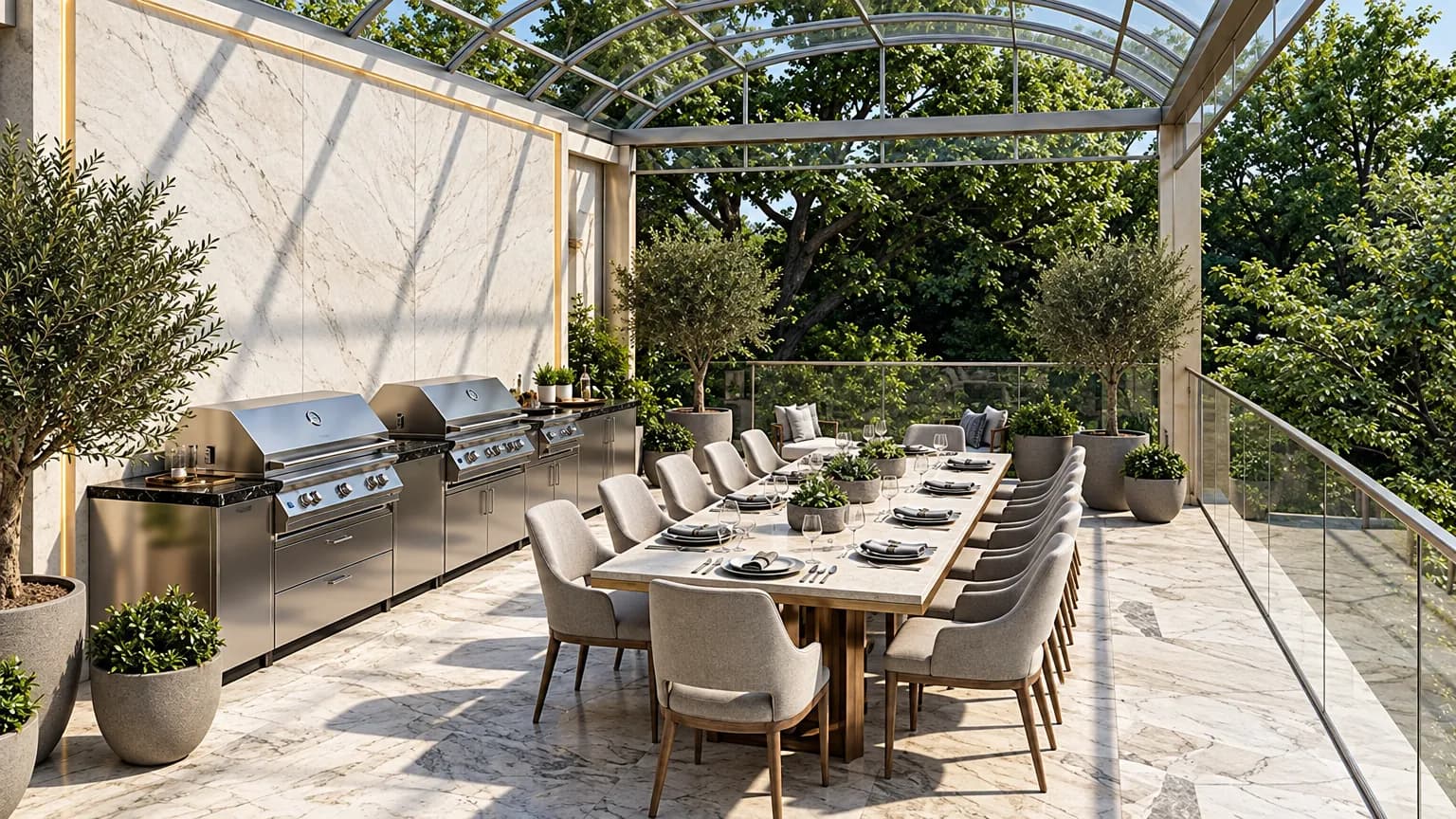 BBQ & Dinning Area