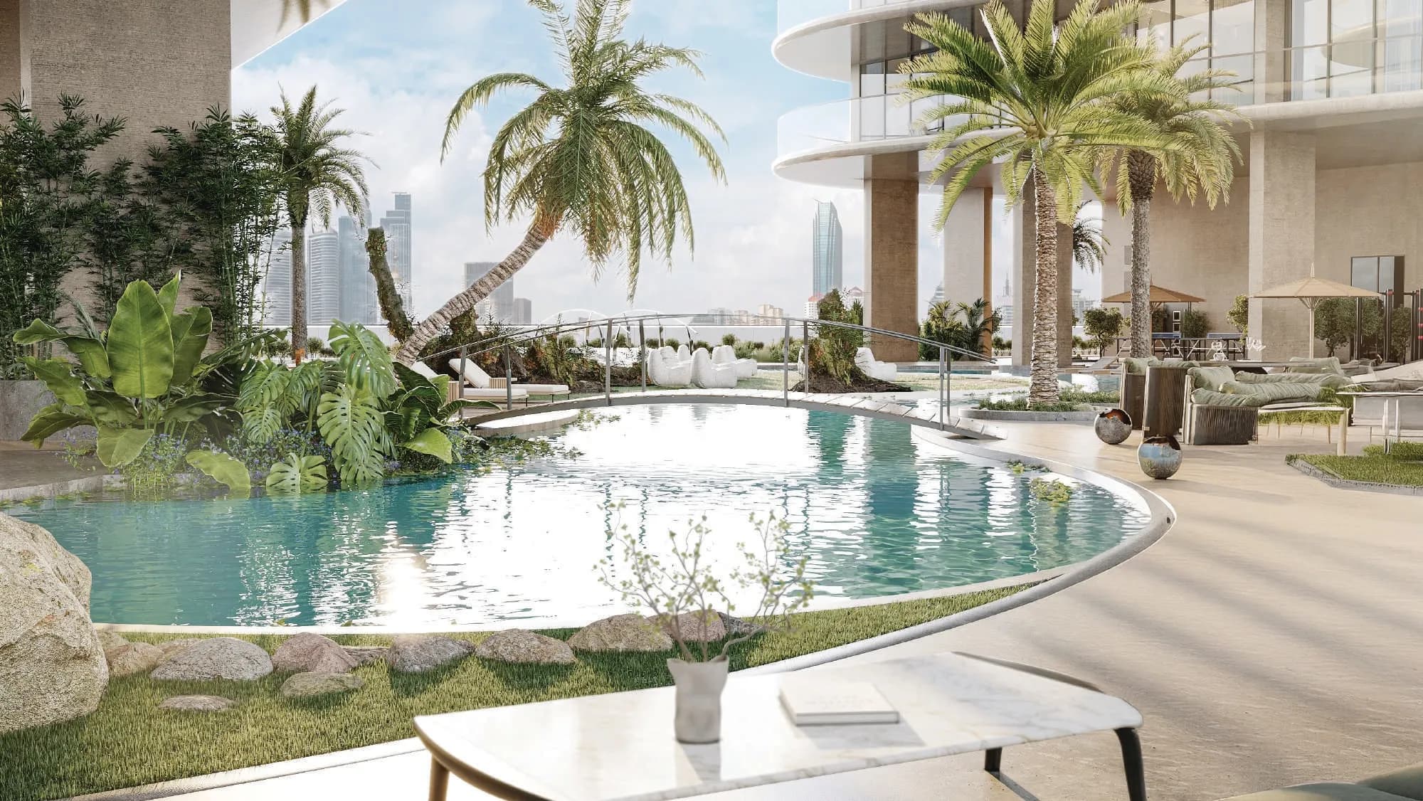Lagoon Pool & Sandy Beach Island