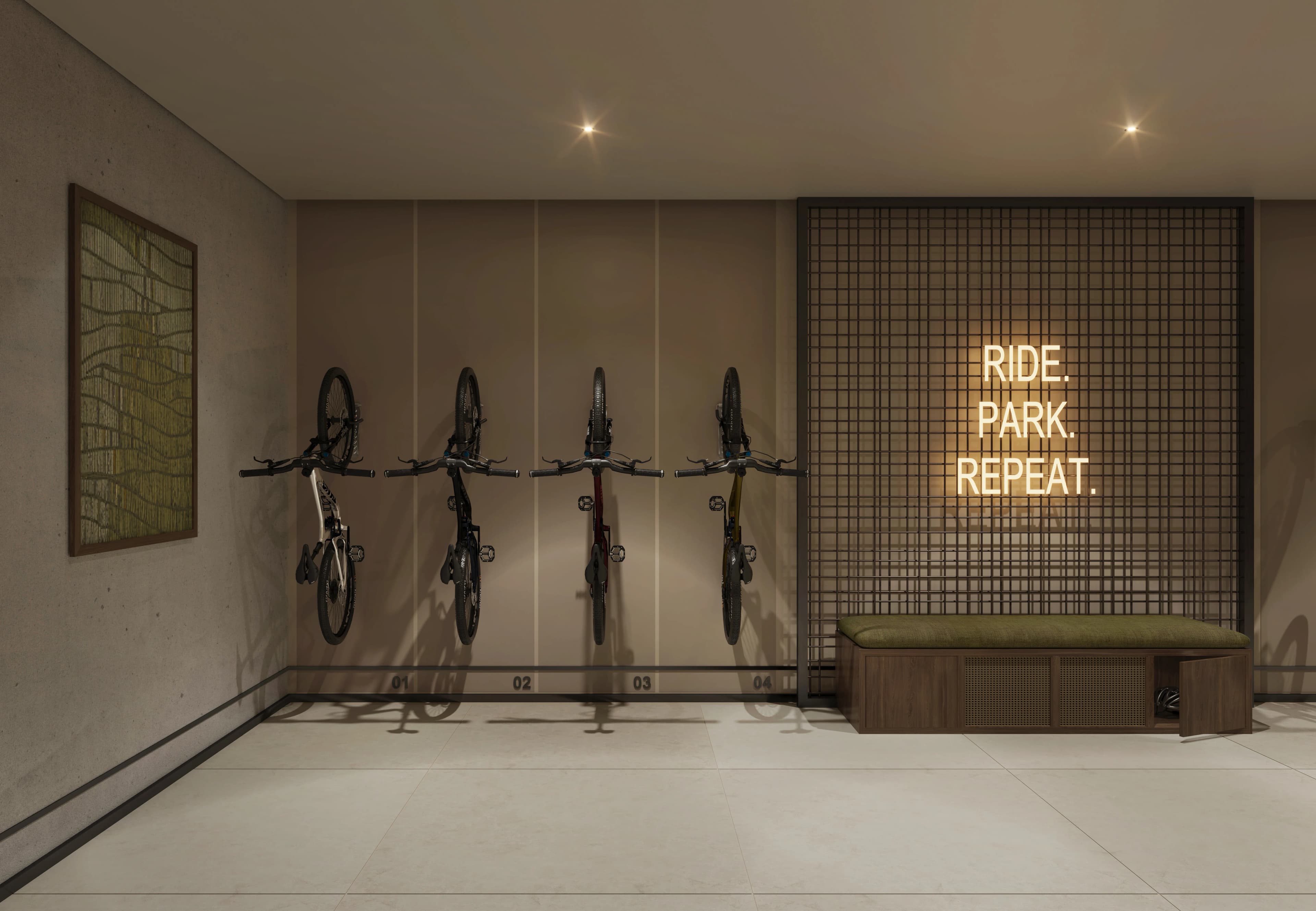 Bike Store & Repair Areas