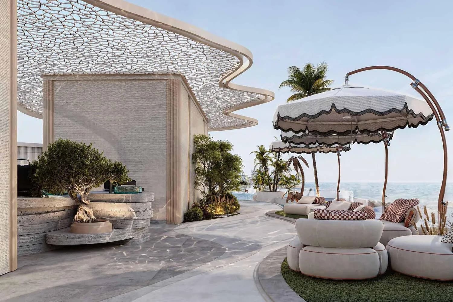 Beach Club & Rooftop BBQ Station