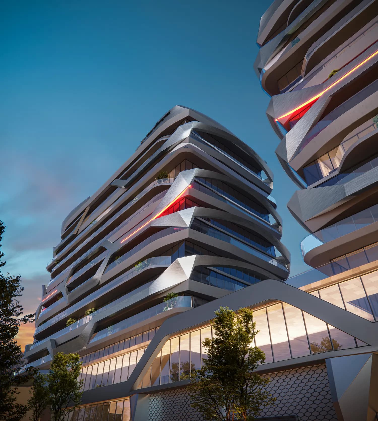 Tonino Lamborghini Residences architecture