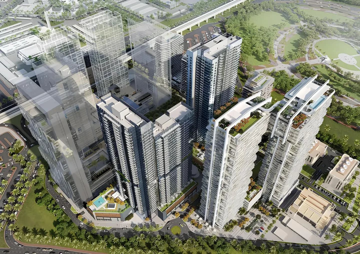 Wasl 1 Park Views Residences Tower B architecture
