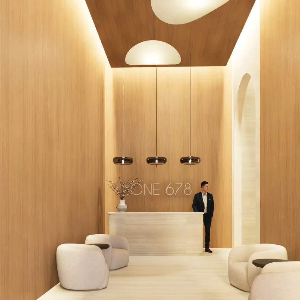 One 678 Residences lobby