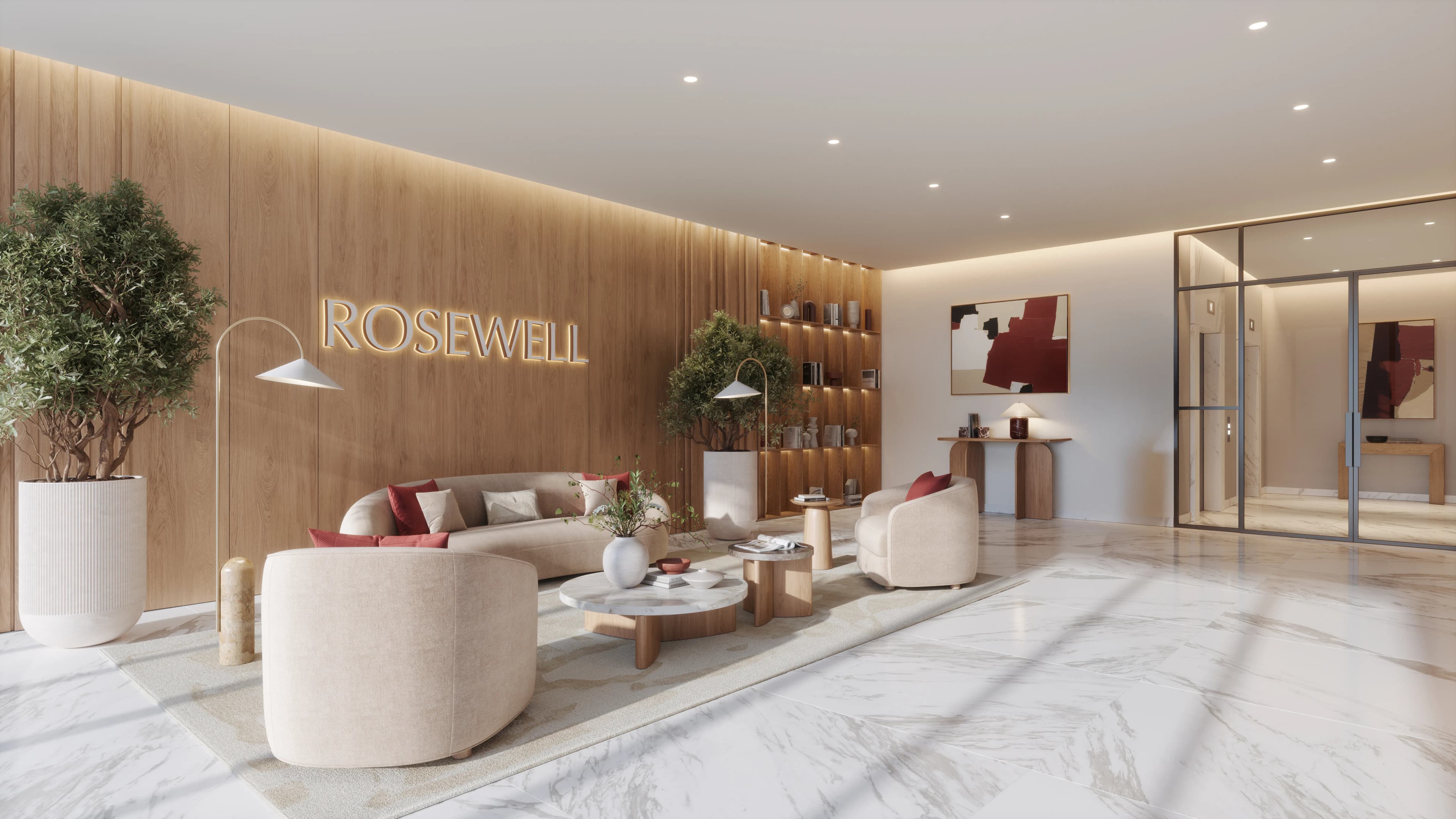 Rosewell lobby