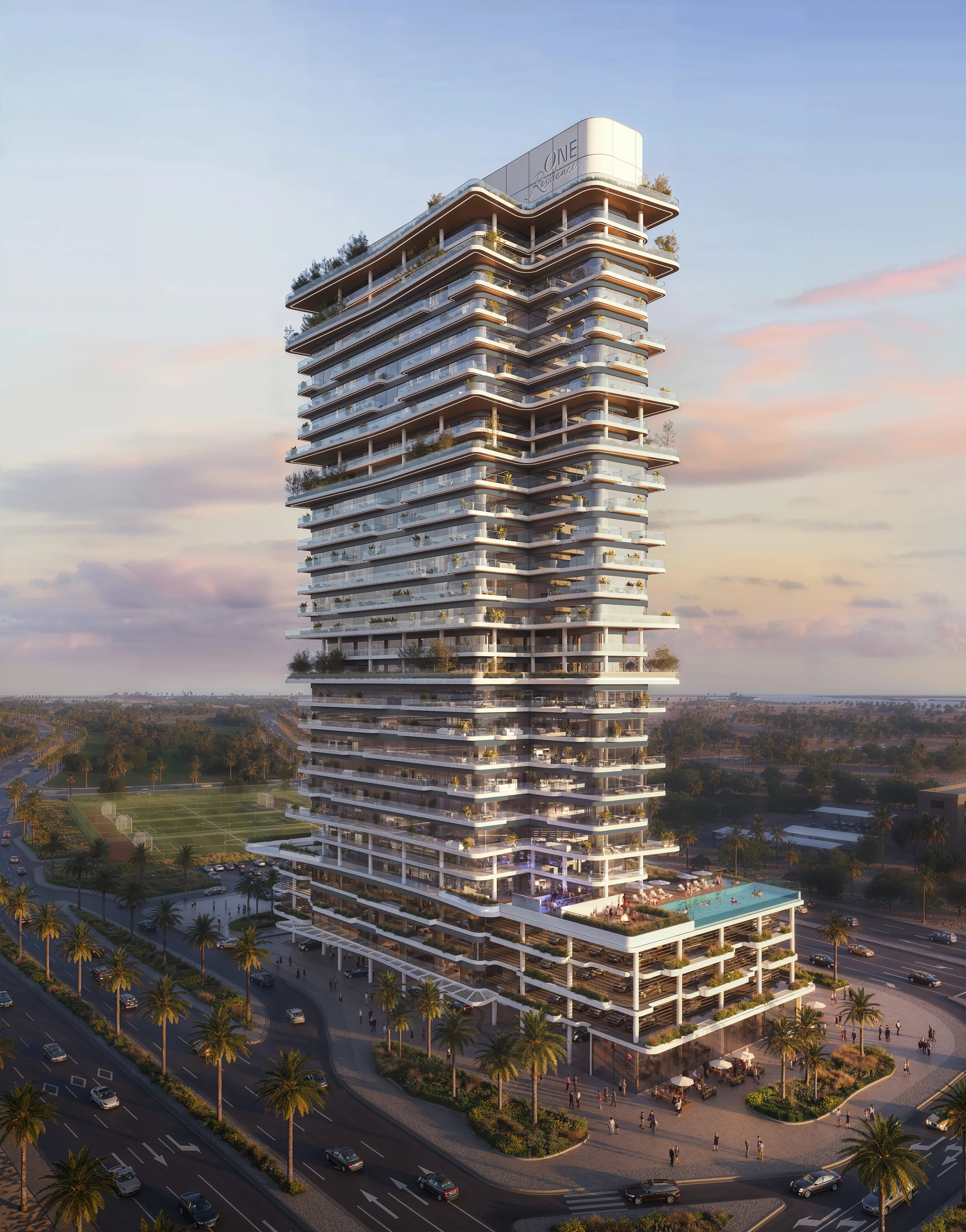 One Residence Al Reem Island architecture