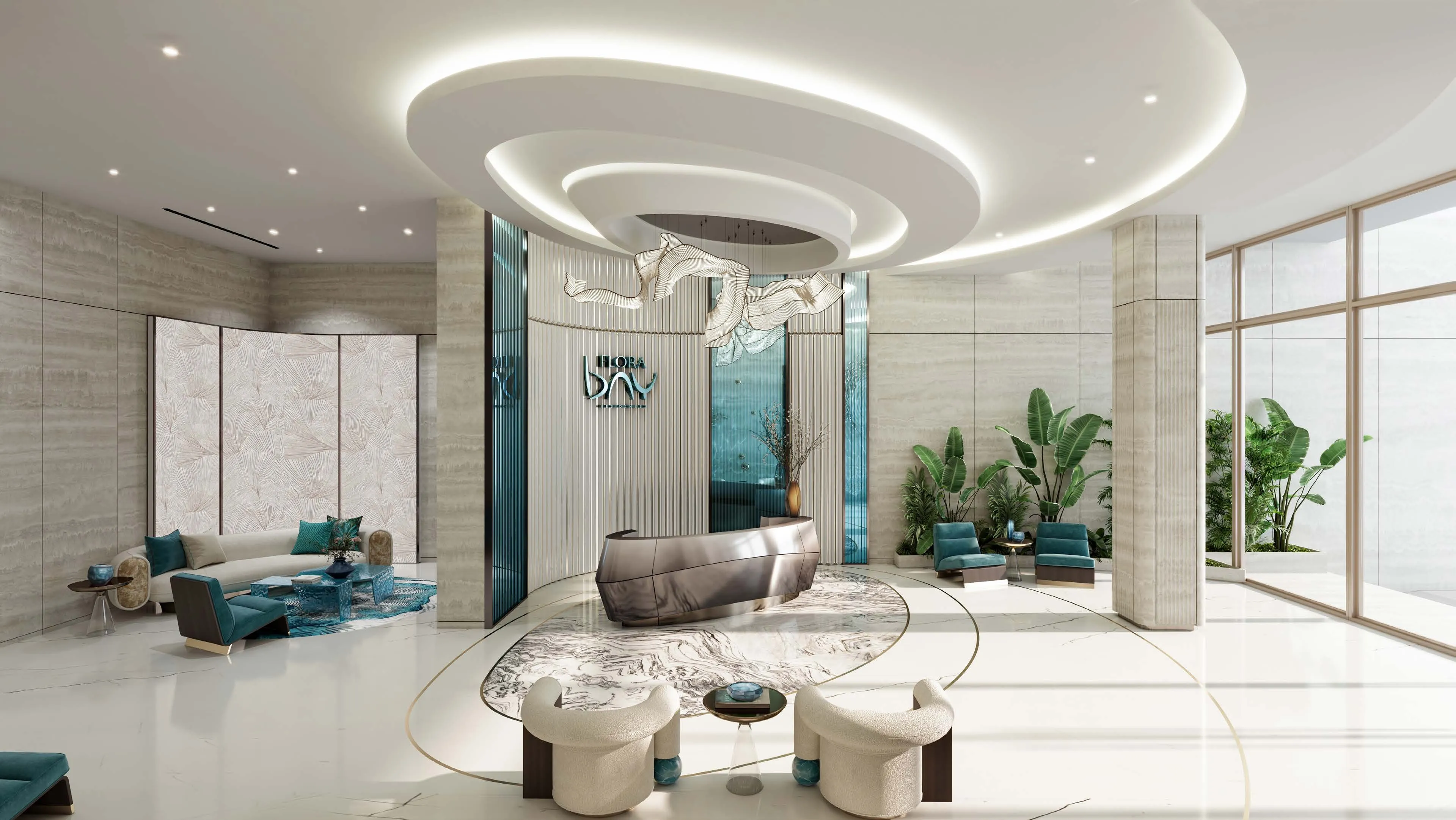 Flora Bay Residences lobby