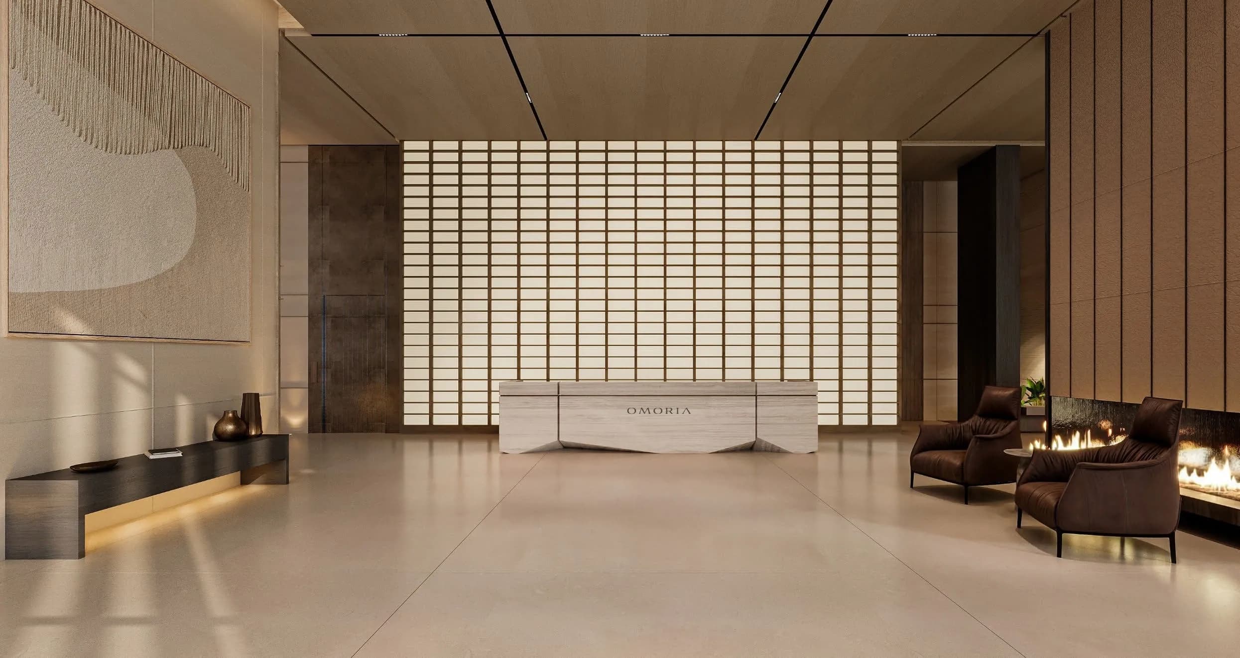 Omoria Private Residences lobby