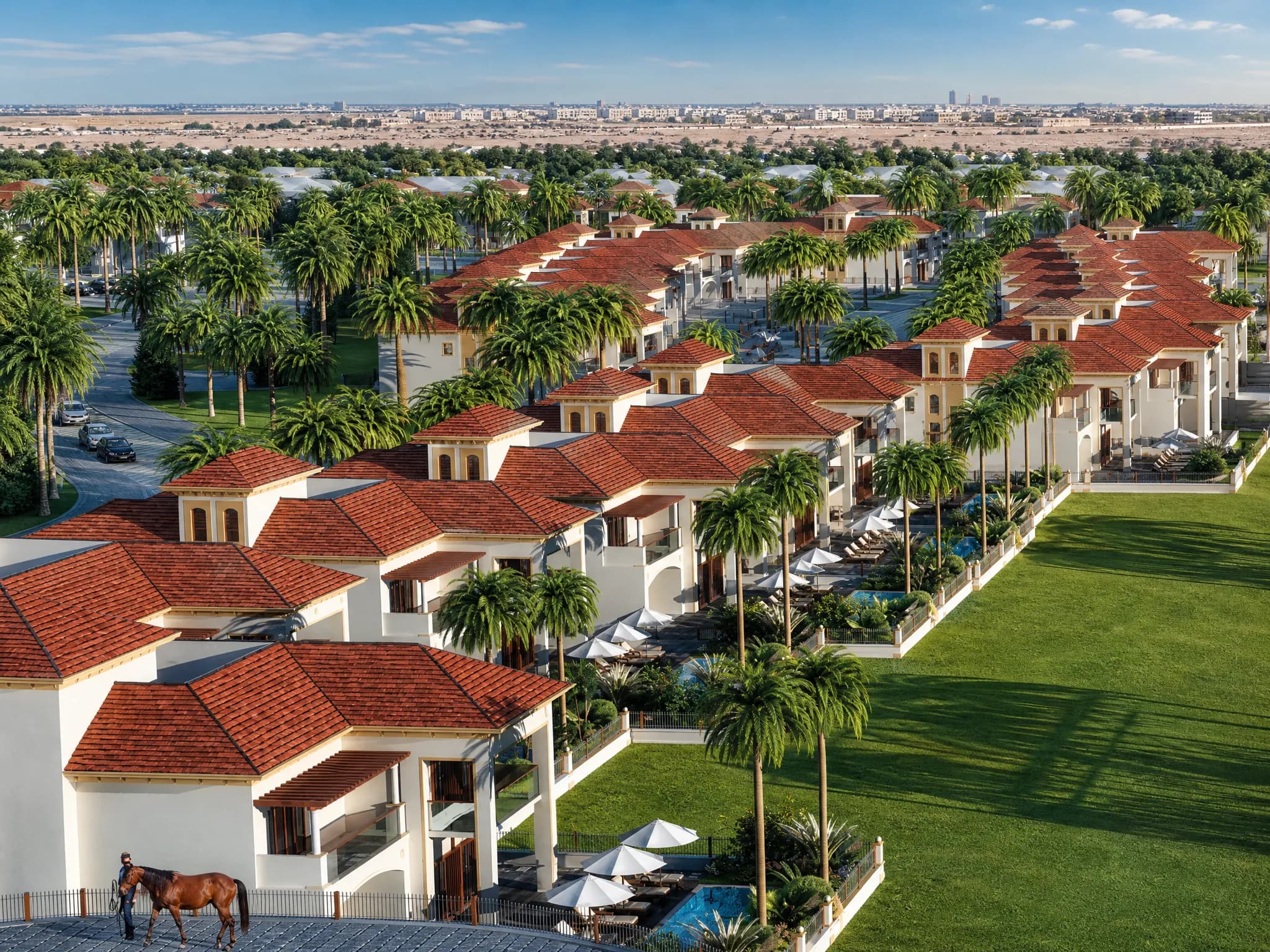 Al Habtoor Polo Resort Villas architecture