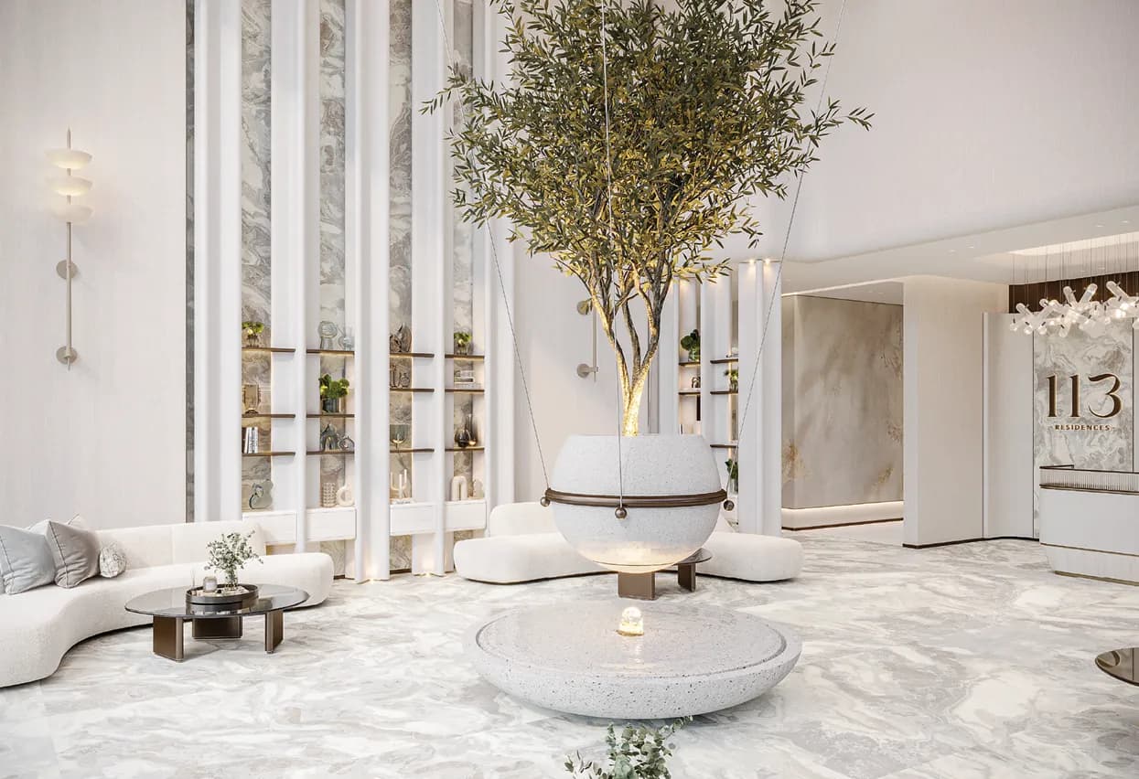 113 Residences by Iman lobby