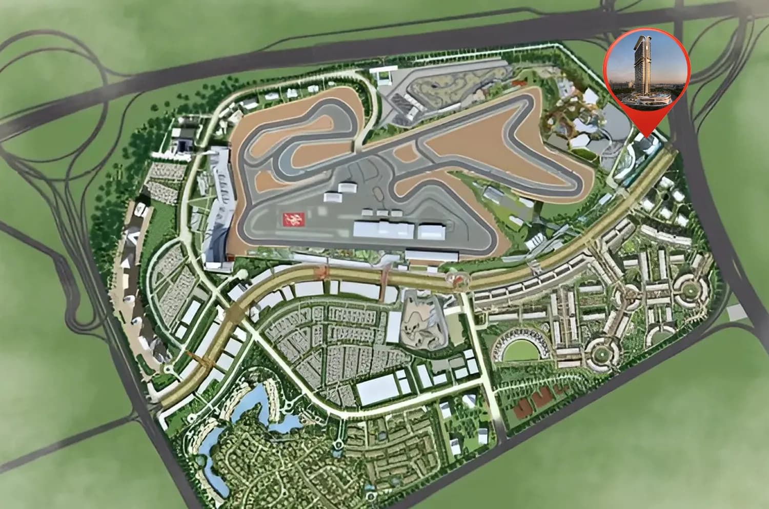 Mövenpick Residences Dubai Motor City Phase 1 master plan