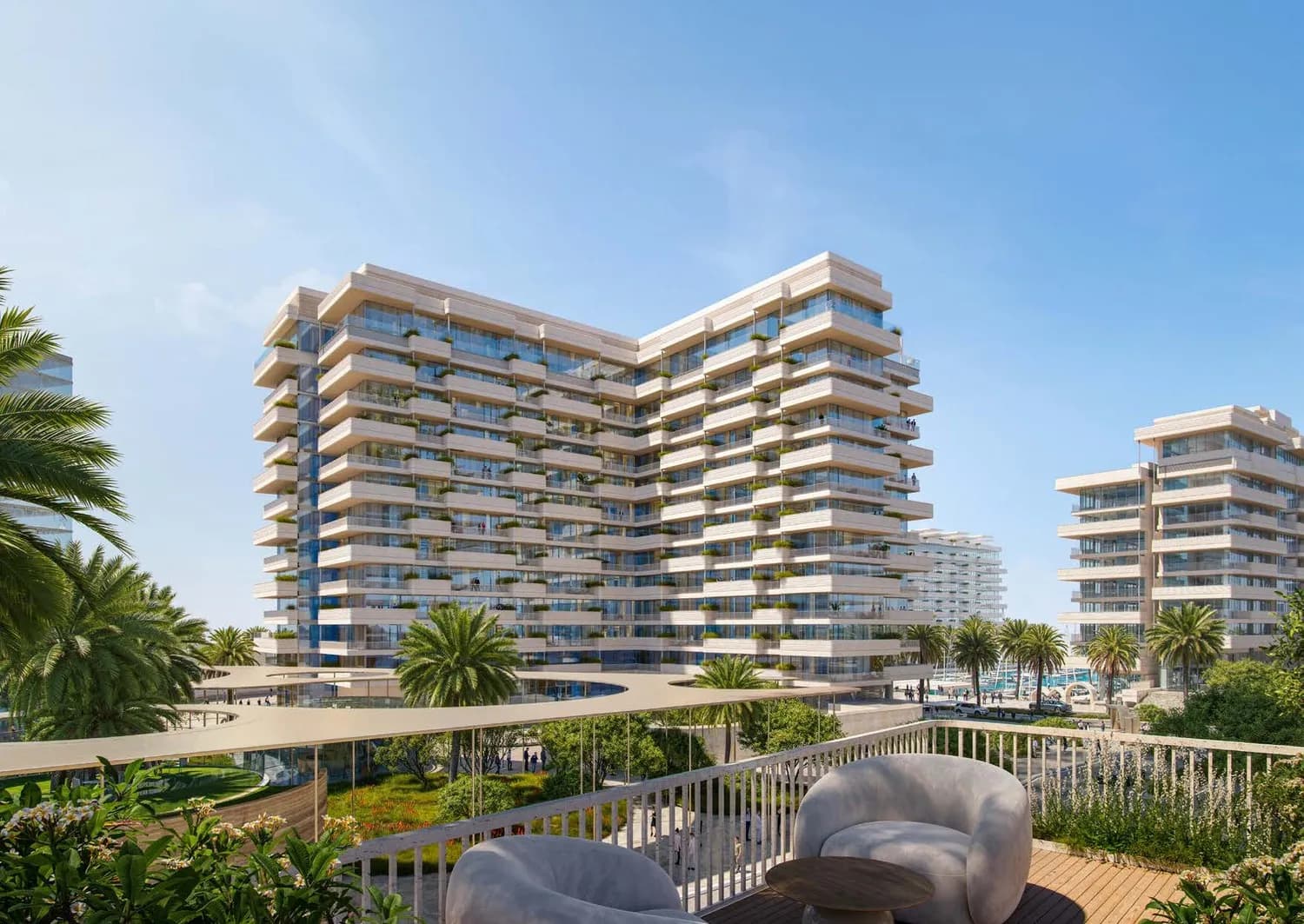 Luluat Marina at Luluat Al Raha architecture