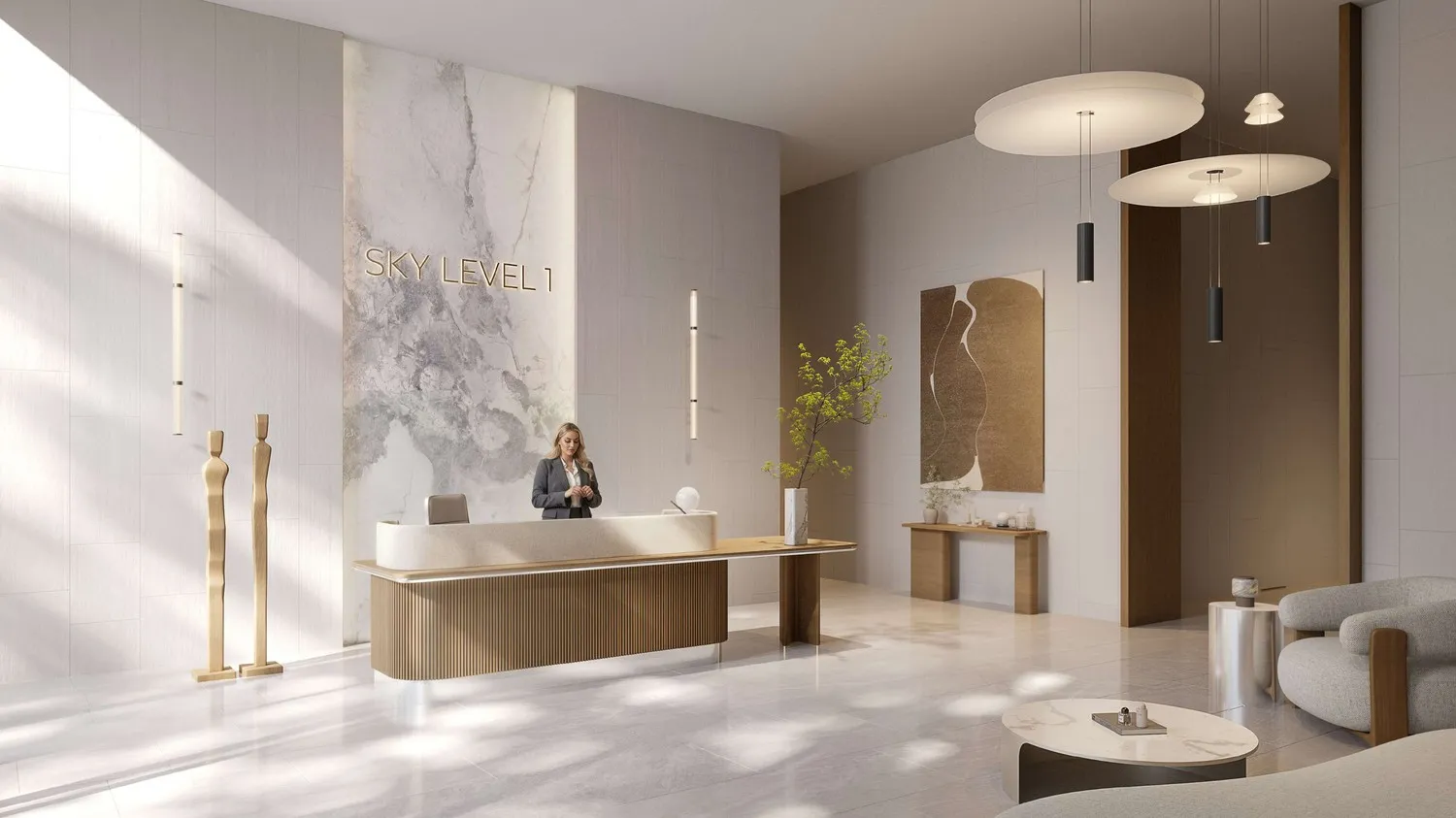 SKY LEVEL 1 lobby