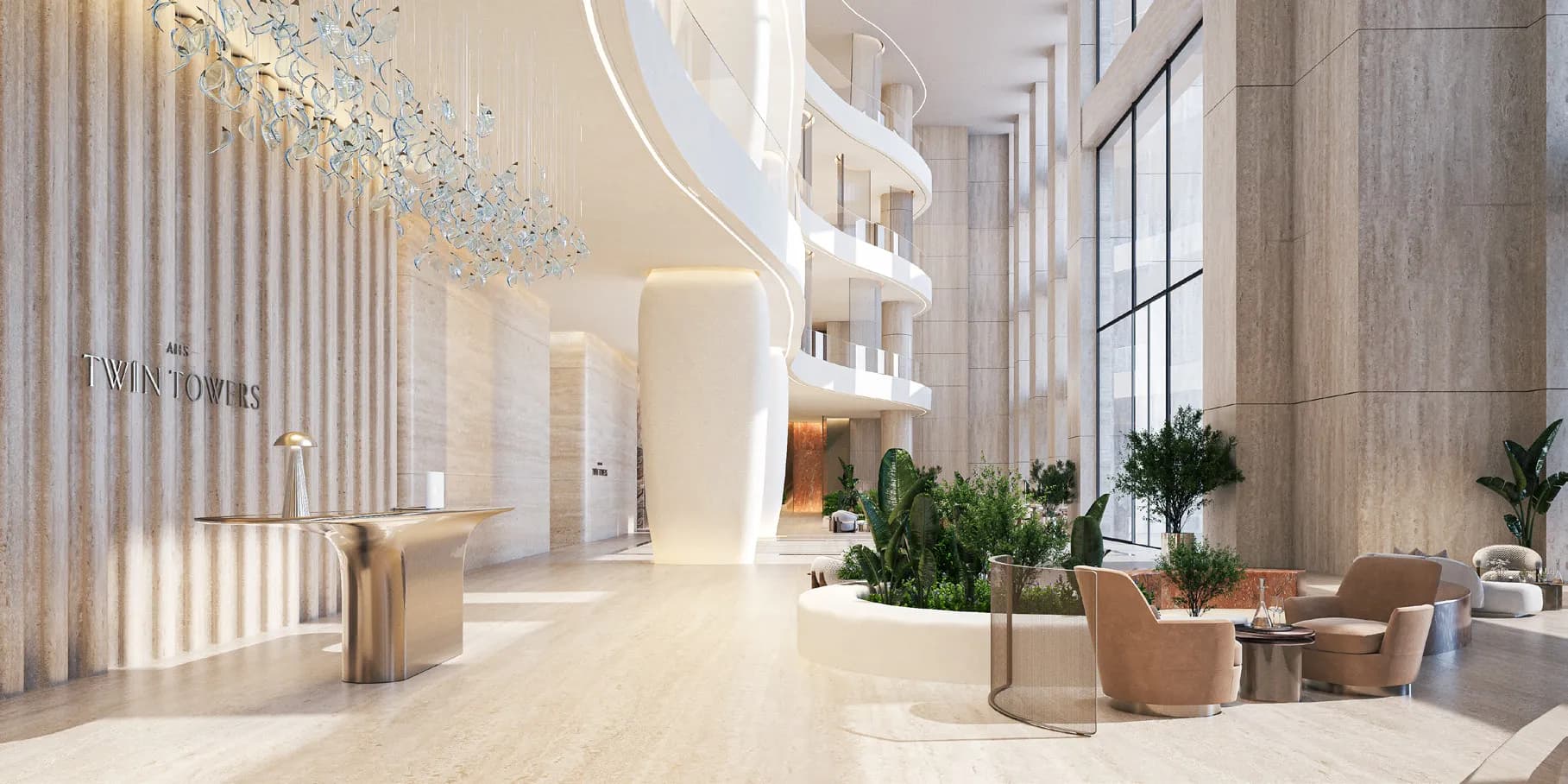 AHS Twin Towers lobby