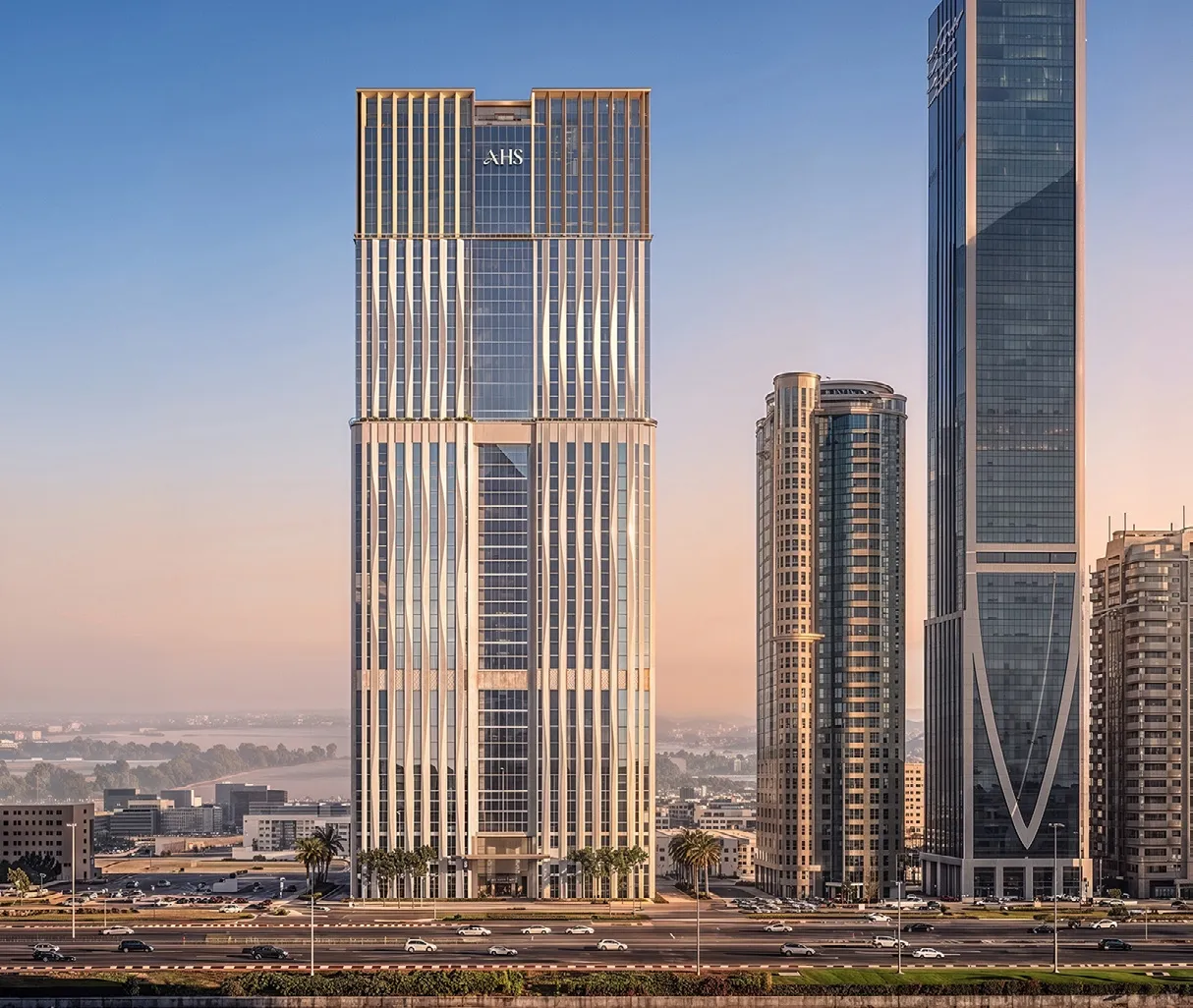 AHS Twin Towers architecture