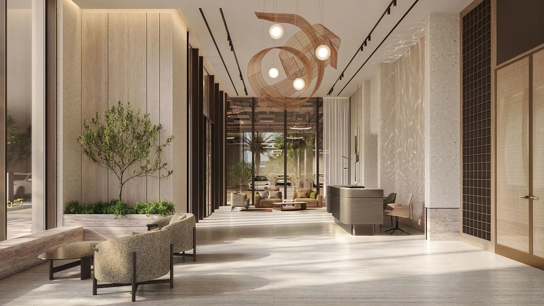 Avenue Park Towers 2 at Wasl 1 lobby