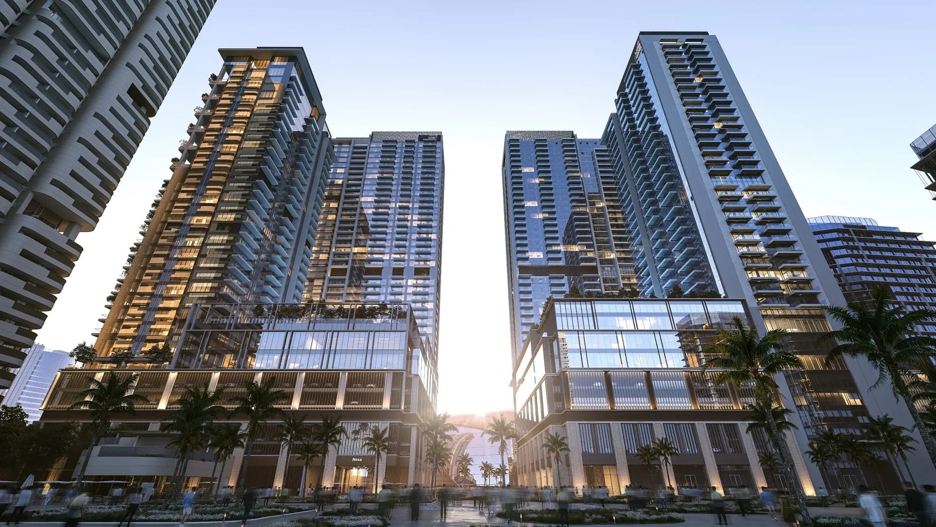 Avenue Park Towers 2 at Wasl 1 architecture