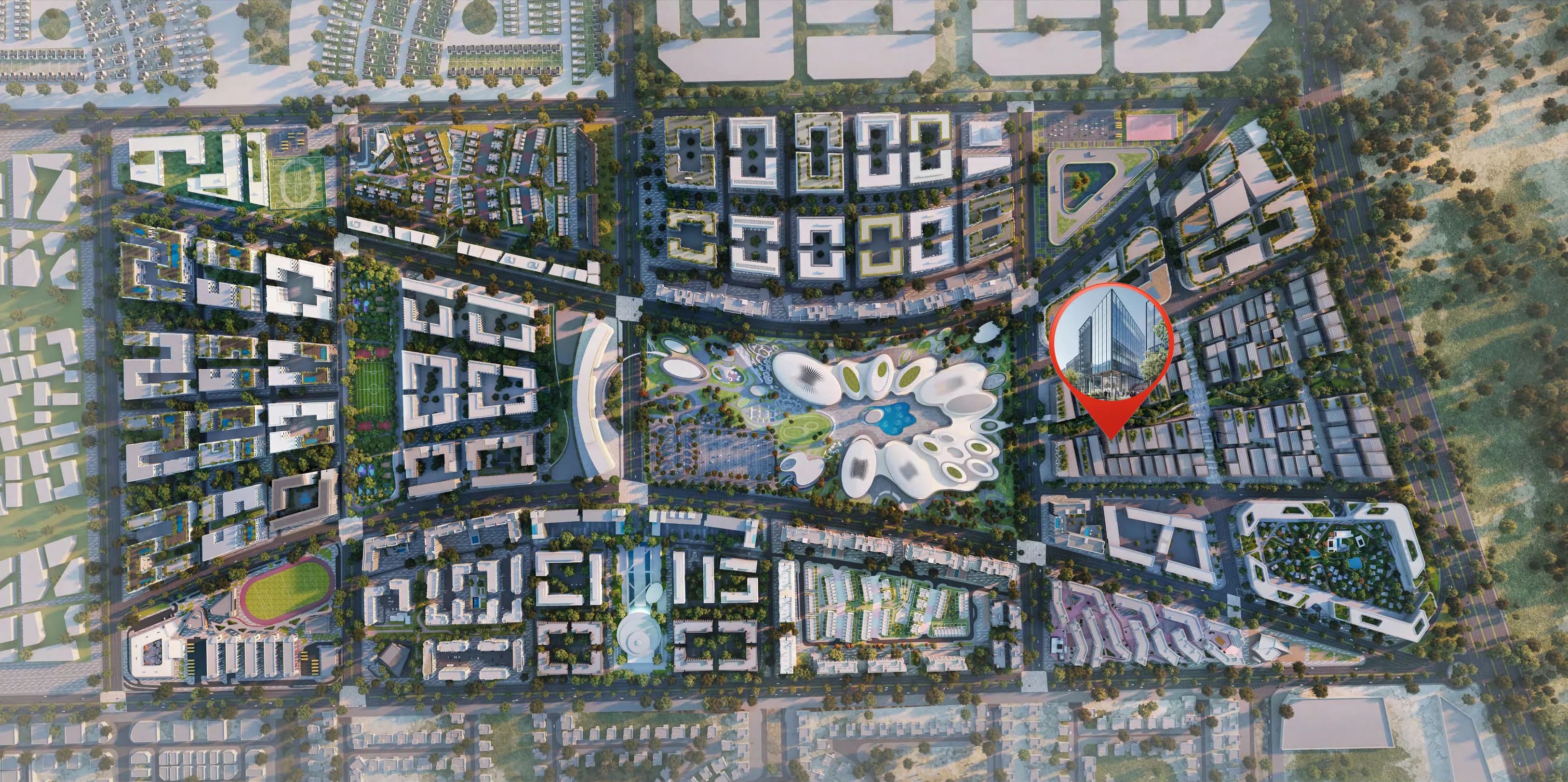 Aljada CBD Building 3 master plan