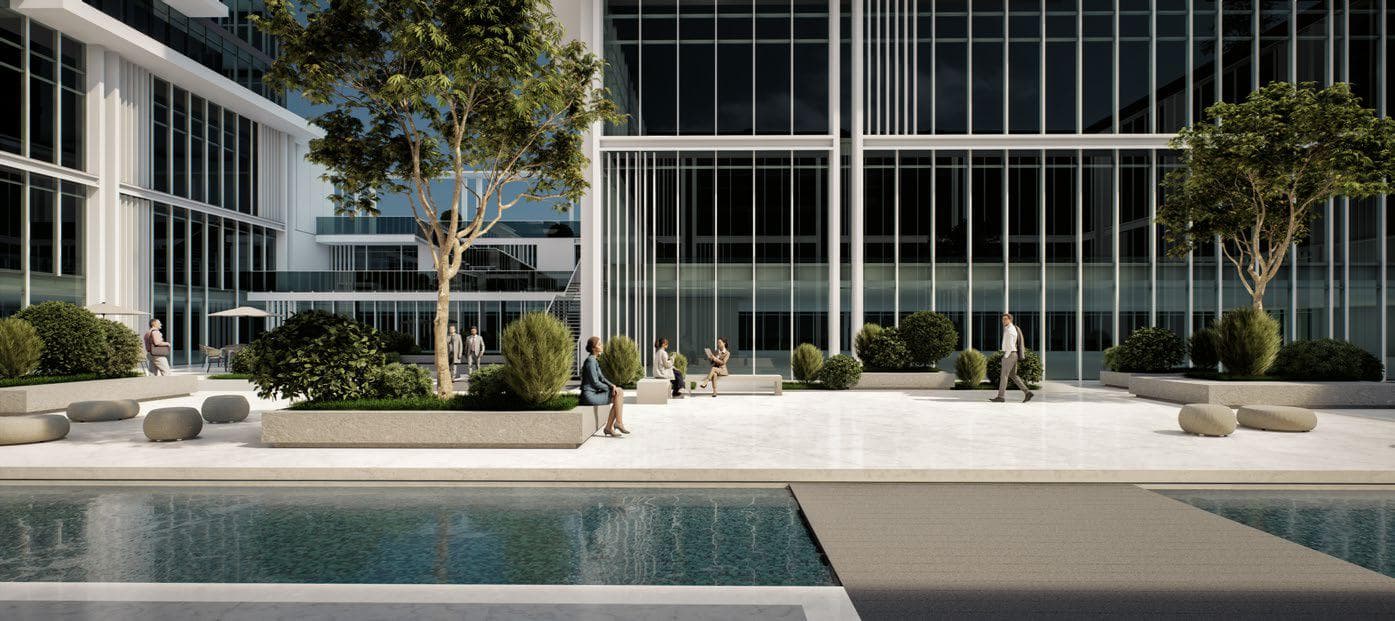 Avenue Park Towers 1 at Wasl 1 architecture