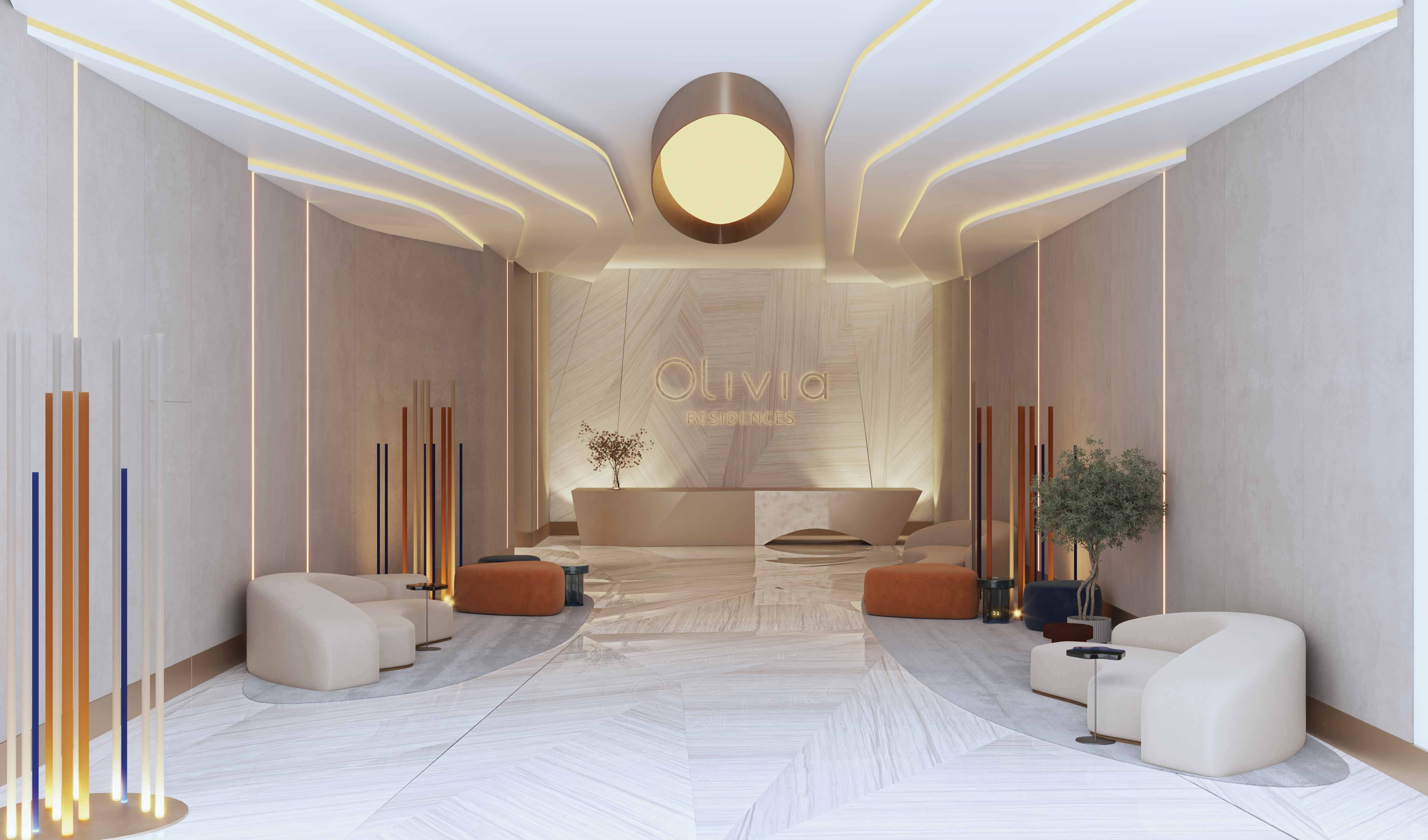 Olivia Residences lobby