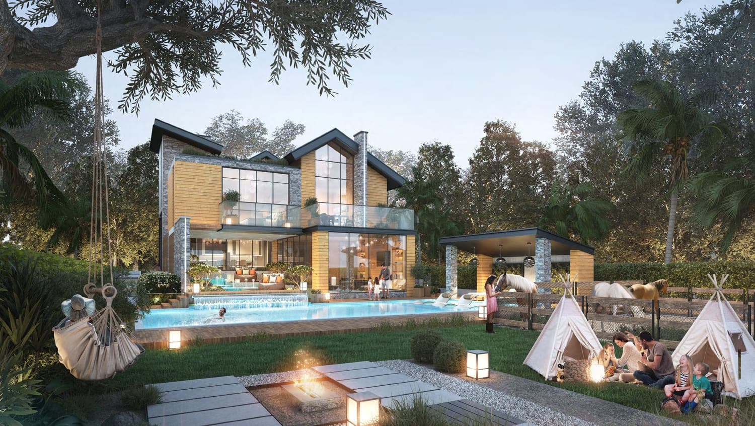 The Farmhouses architecture