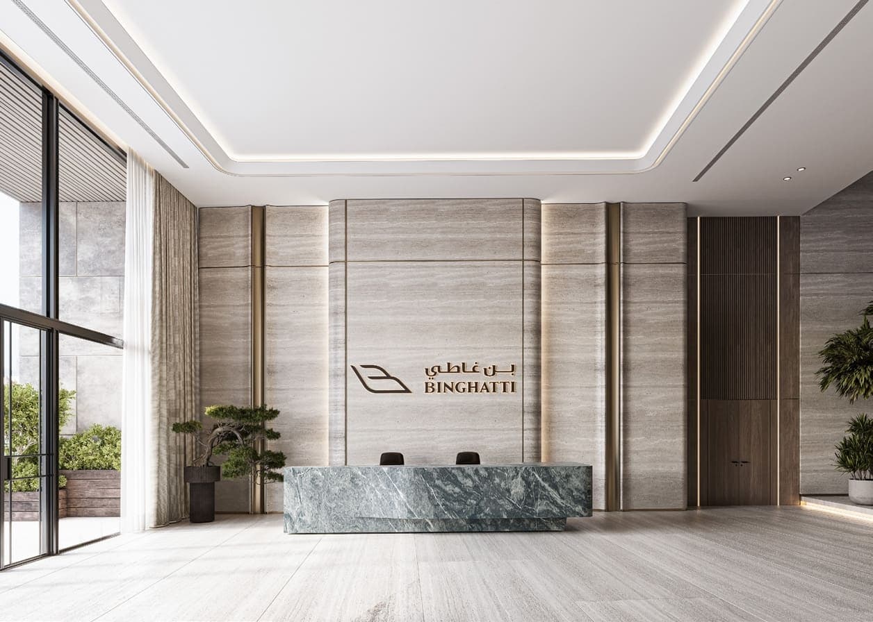 Binghatti Pinnacle lobby