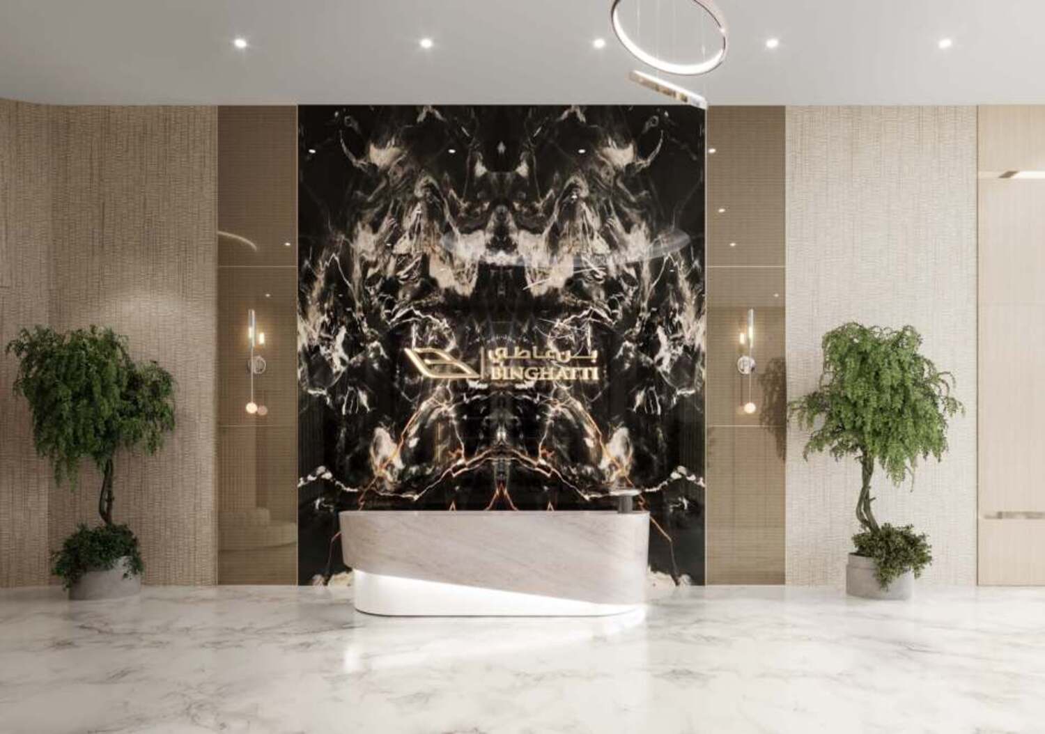 Binghatti Royale lobby