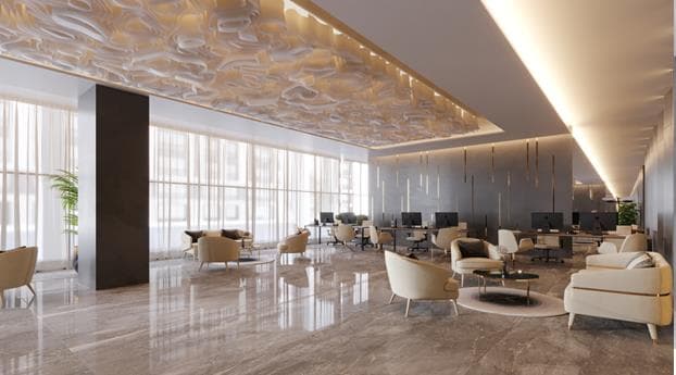 Violet Tower lobby