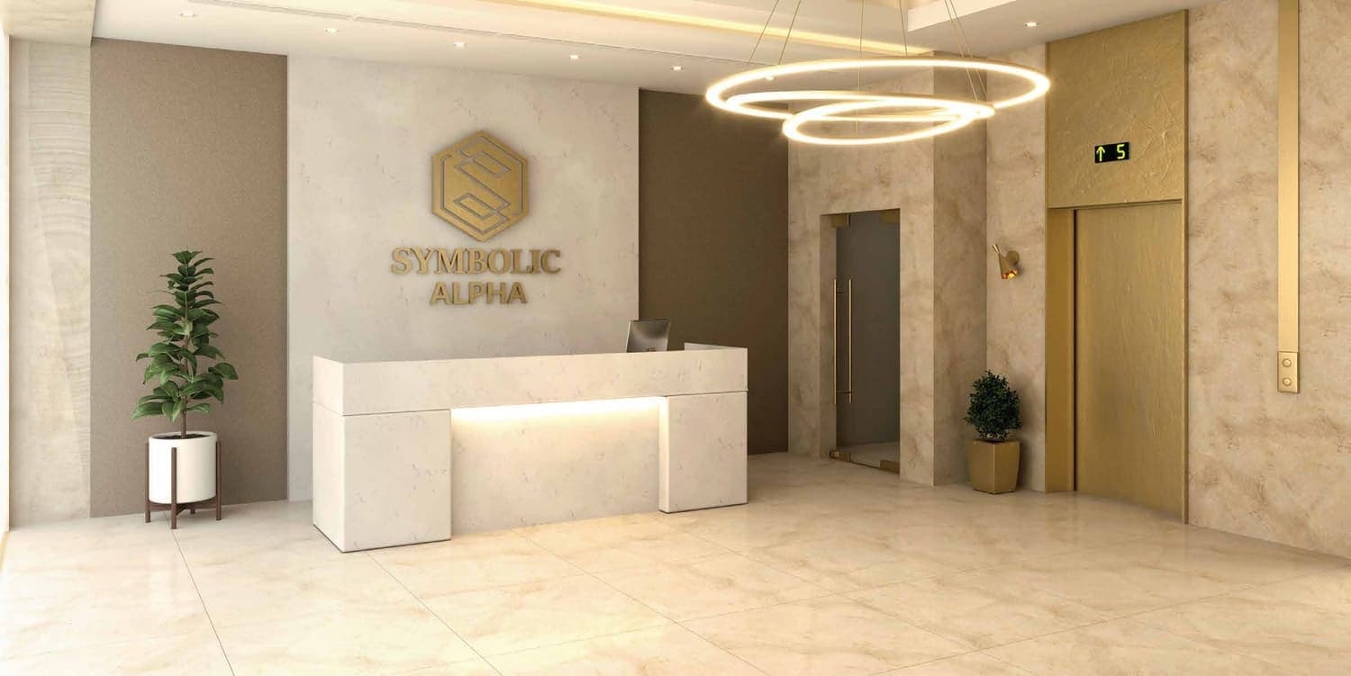 Symbolic Alpha lobby