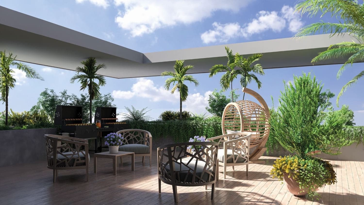 Rooftop Bbq Corner