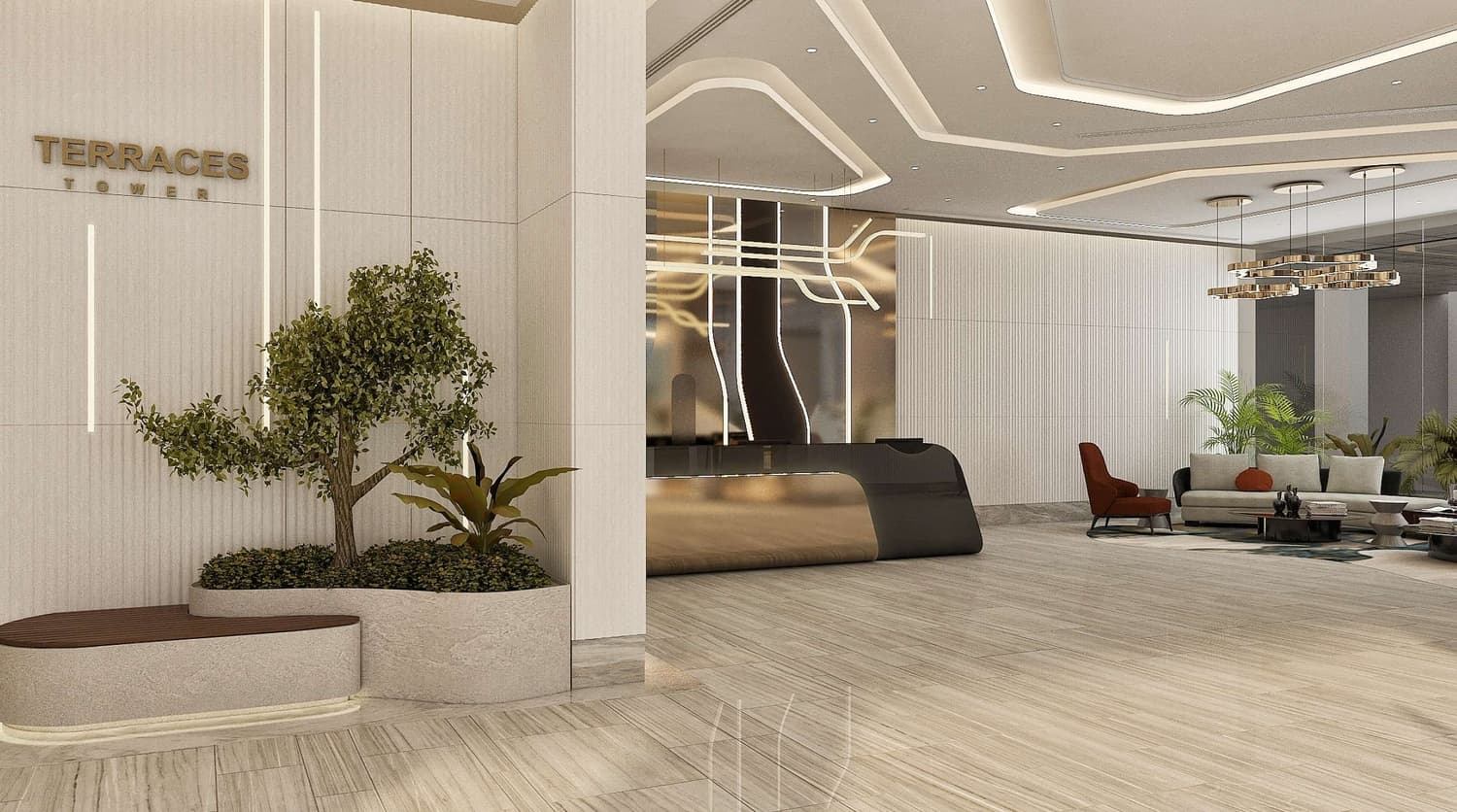 Terraces Marasi Drive lobby