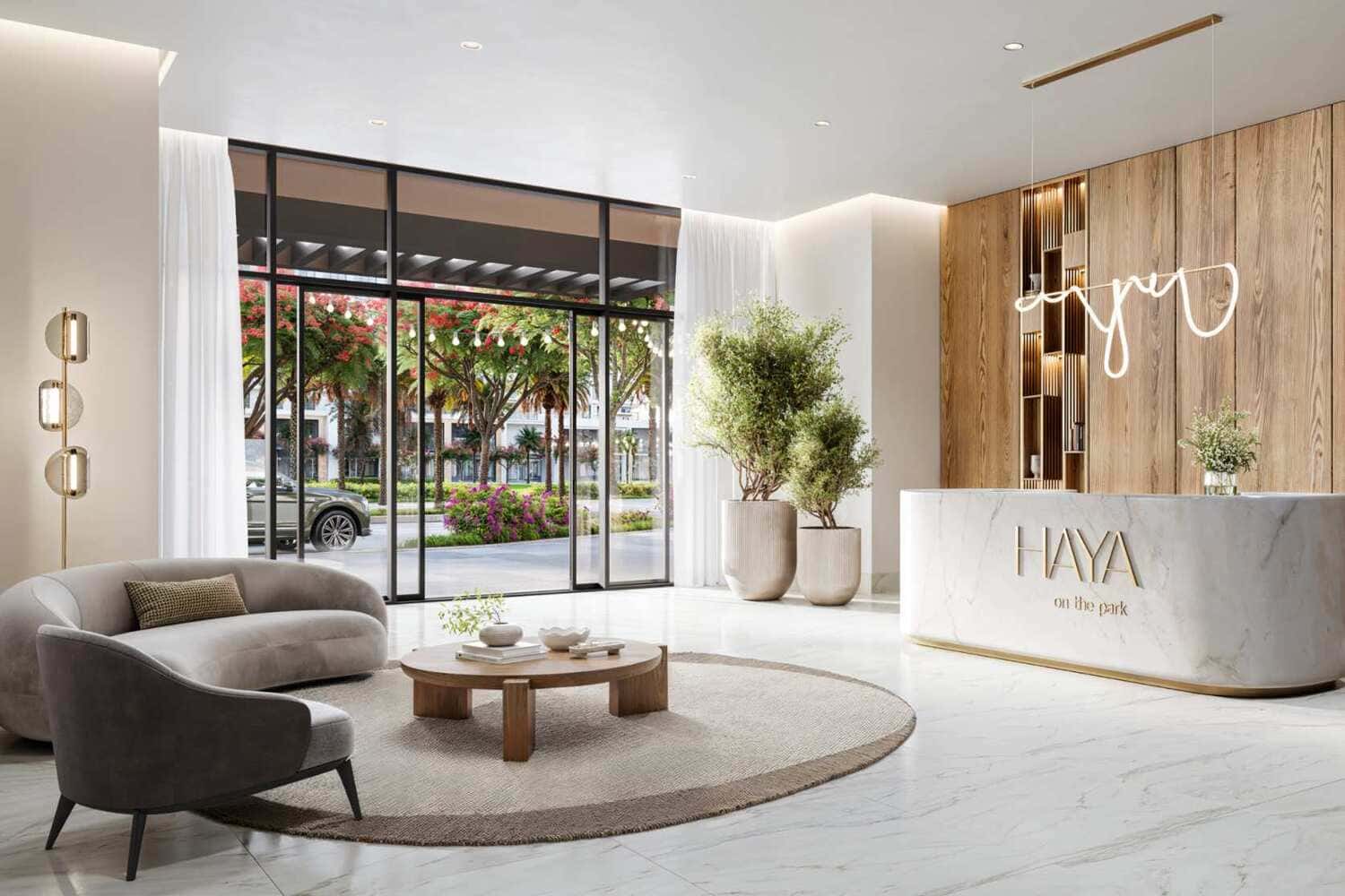 Haya on the Park lobby