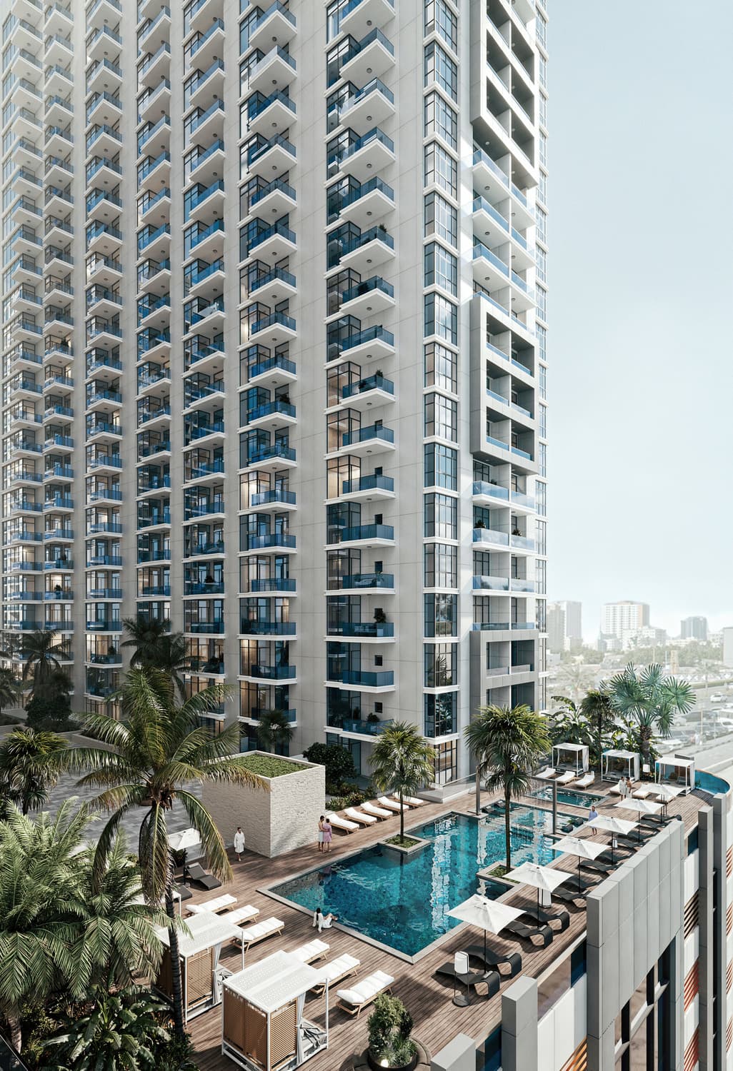 Ajman Creek Towers architecture