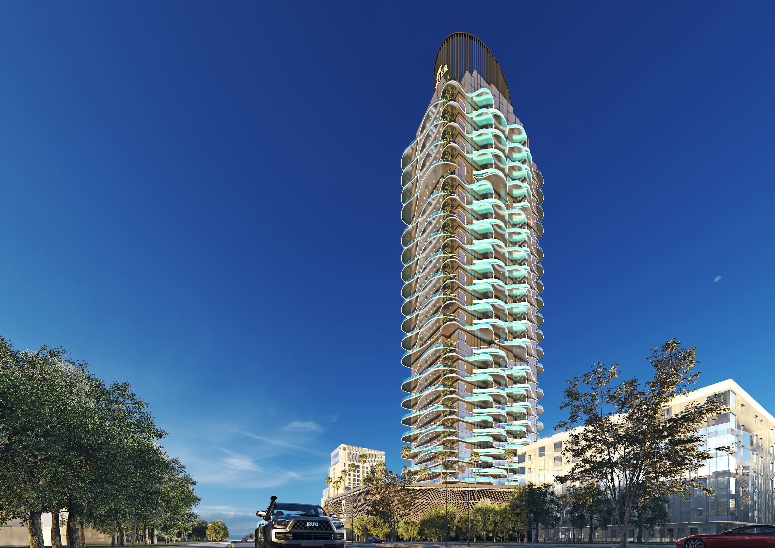Volga Tower architecture