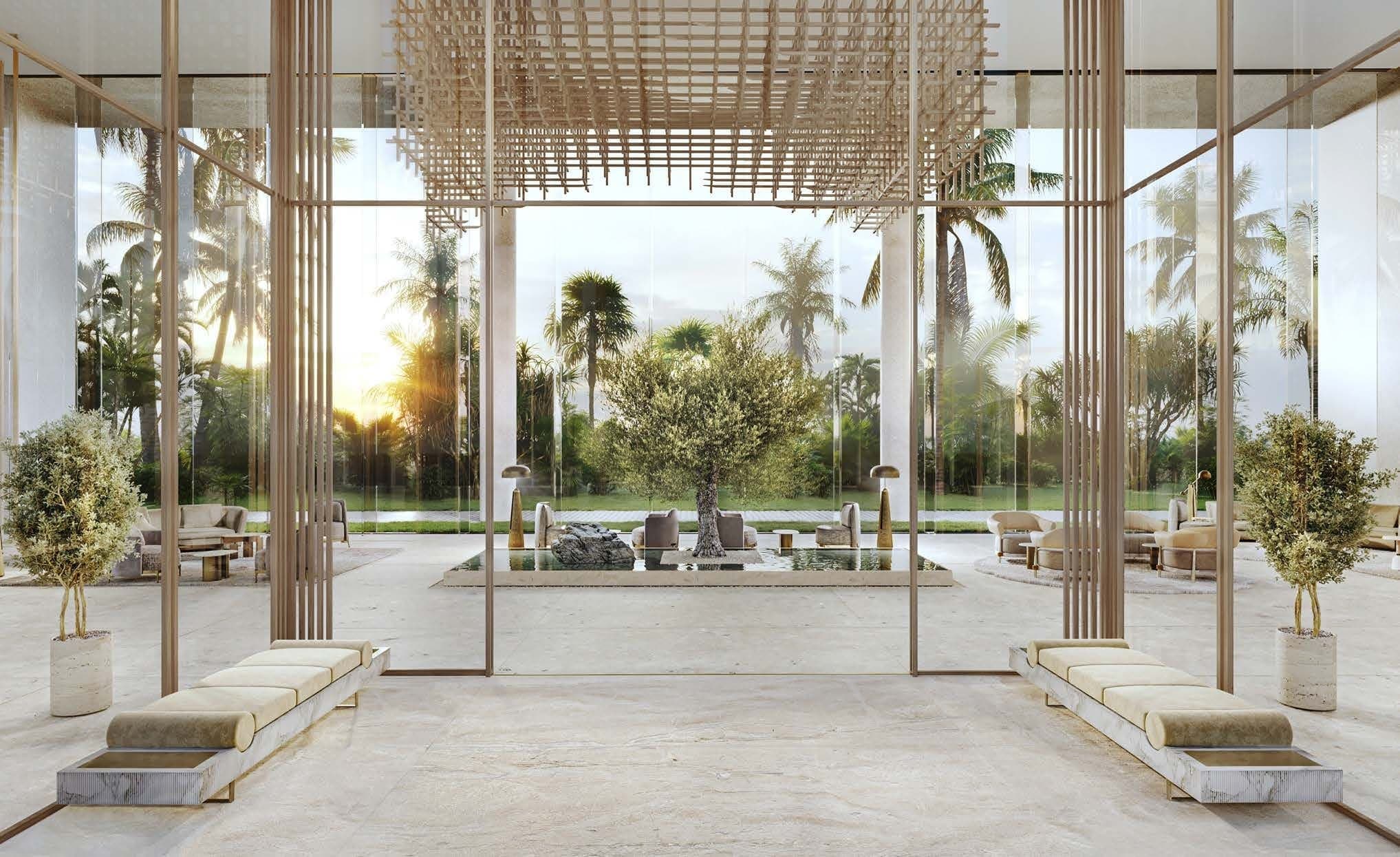 Kempinski Residences lobby