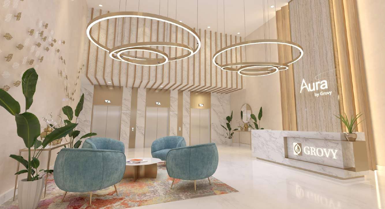 Aura Residences lobby
