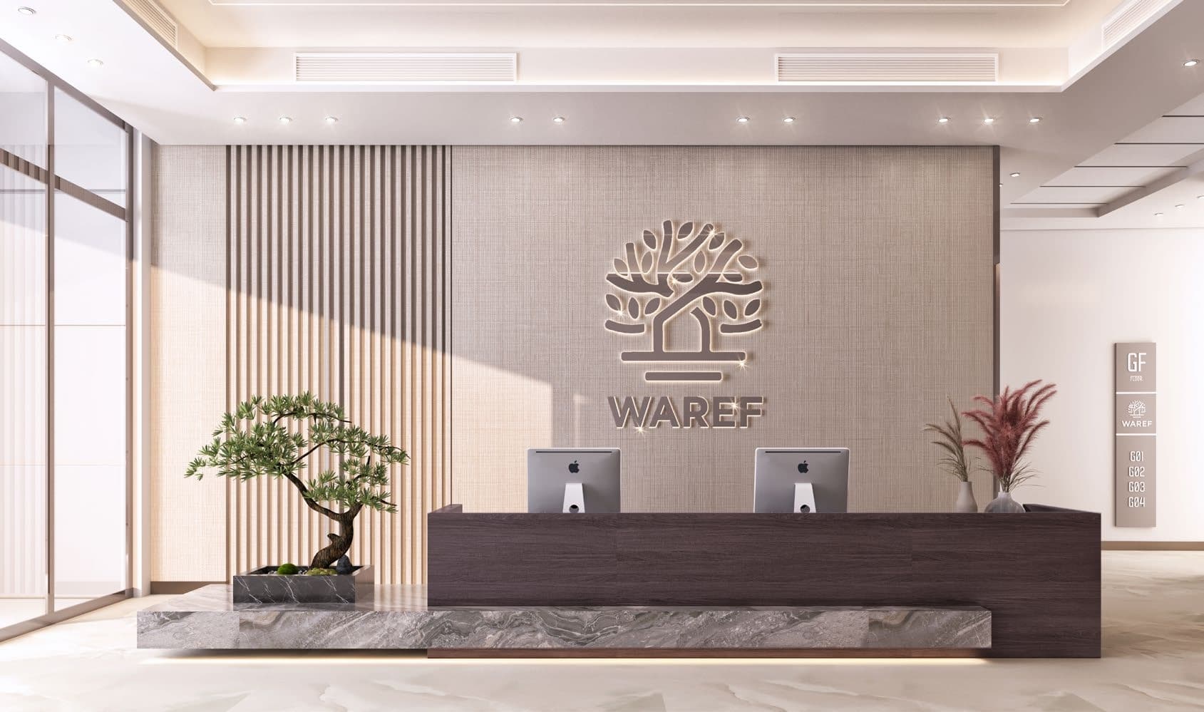 Waref Residences lobby