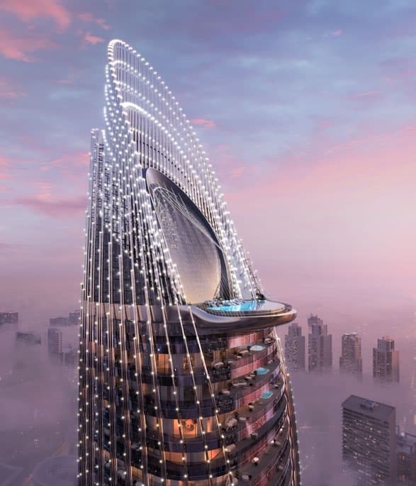 Binghatti Skyblade architecture