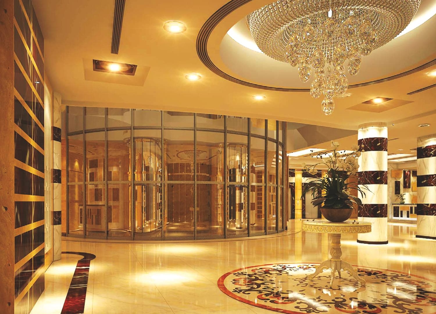 Conqueror Tower lobby