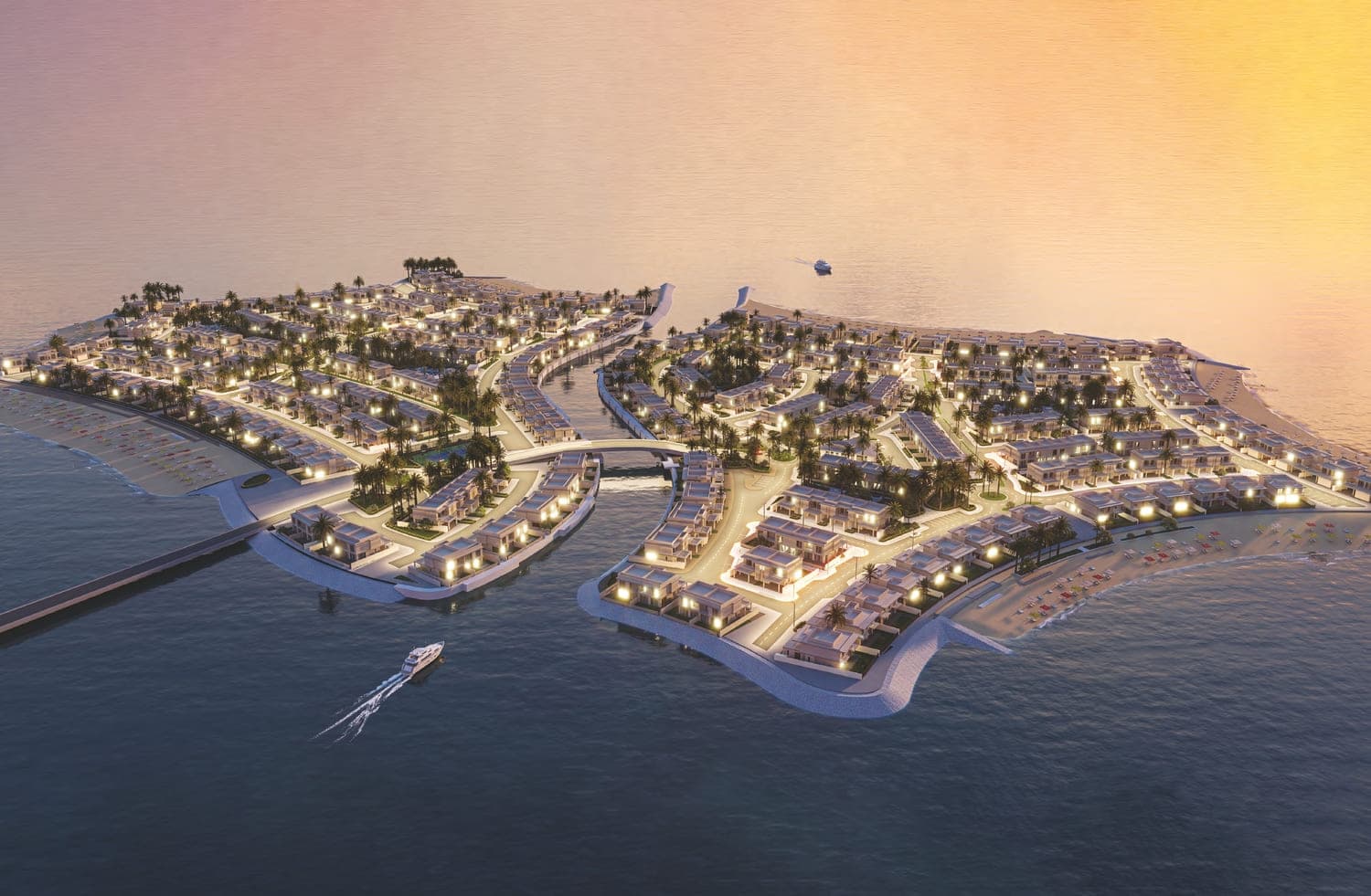 Falcon Island architecture