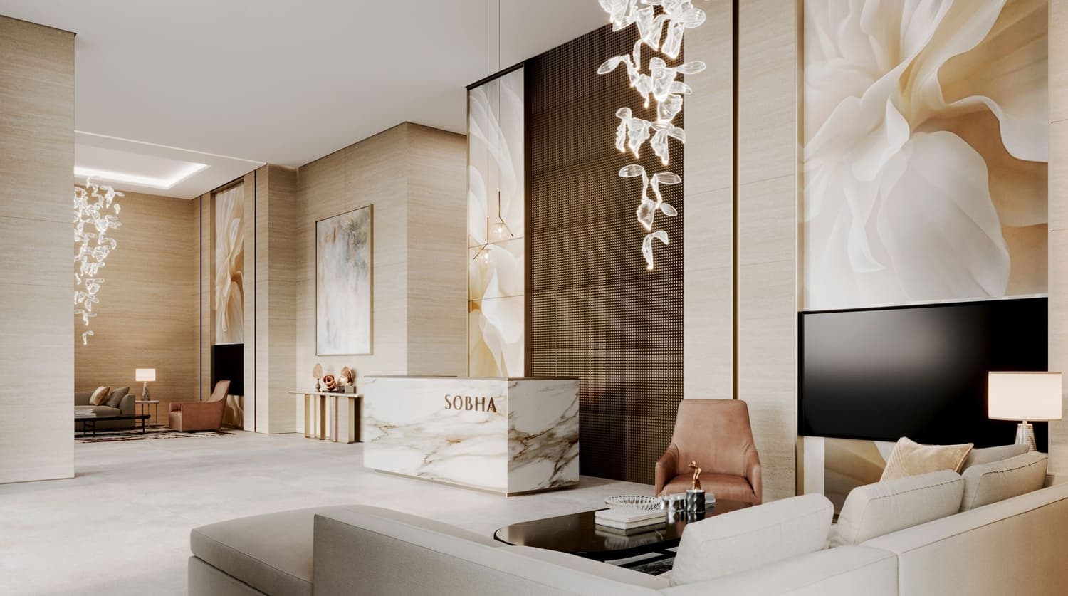 The Tranquil at Sobha Central lobby