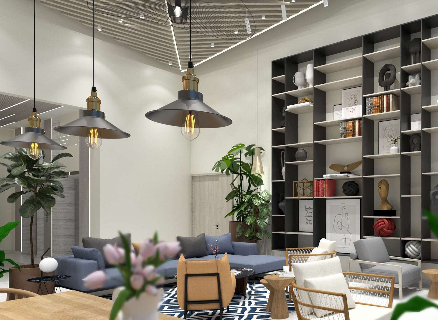 Privé Residence lobby