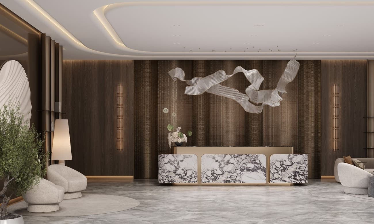 One Park Square lobby