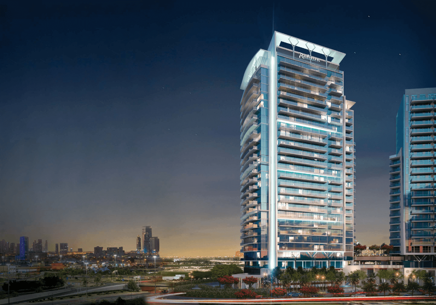 Damac Hills - Radisson Dubai architecture