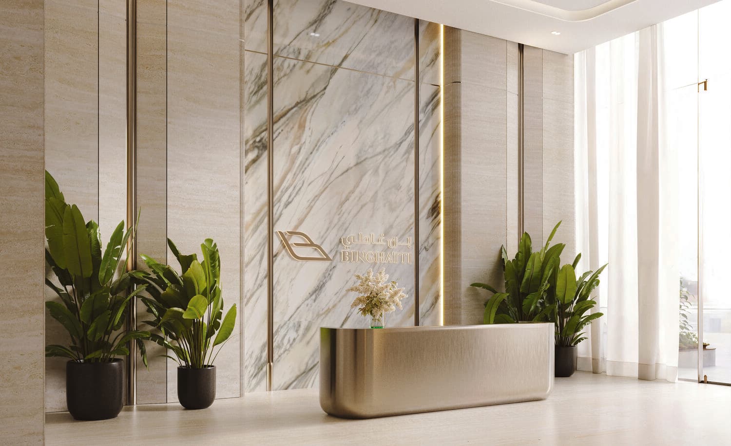 Binghatti Moonlight lobby
