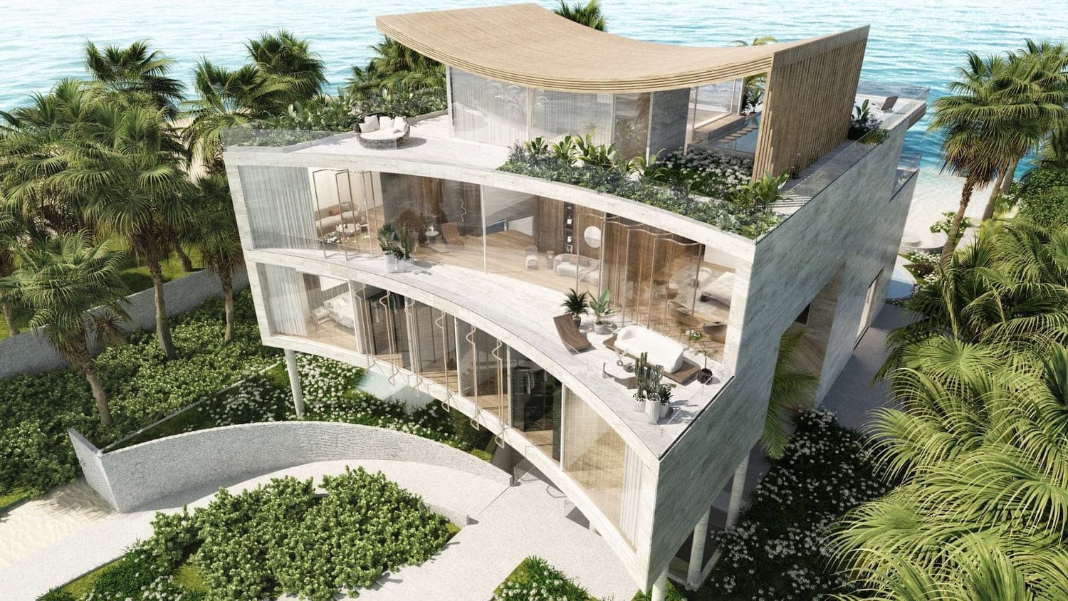 Zuha Island architecture