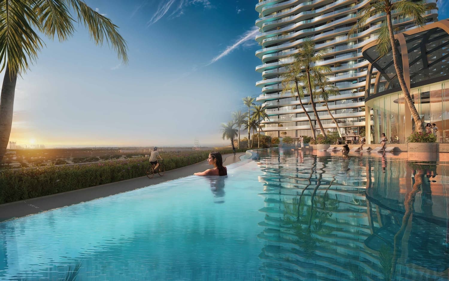 Infinity Pool With Beach