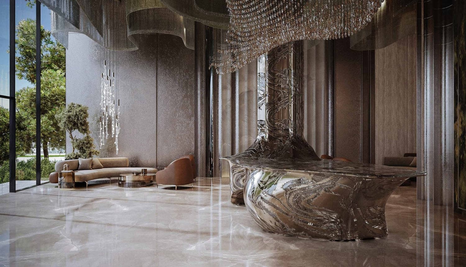 Agua Residences lobby